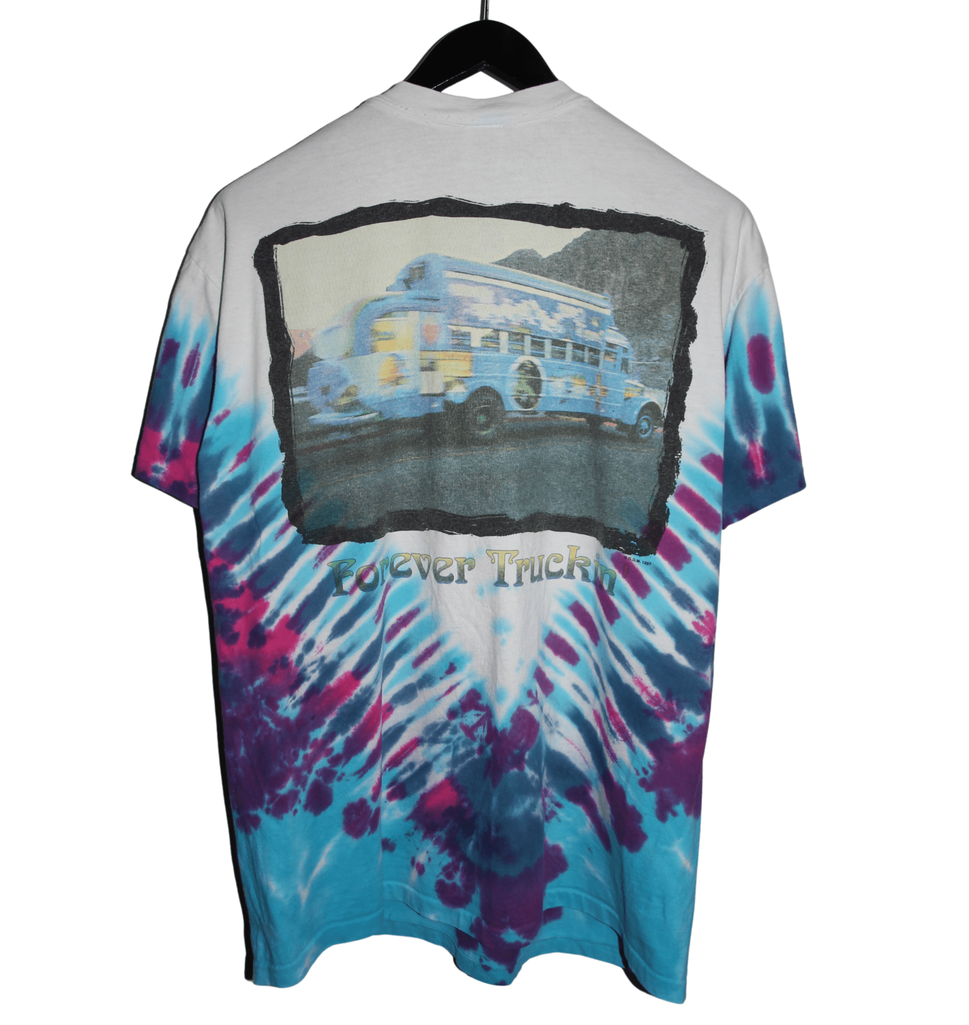 Grateful Dead 1997 Forever Truckin' Tie Dye Shirt - Faded AU