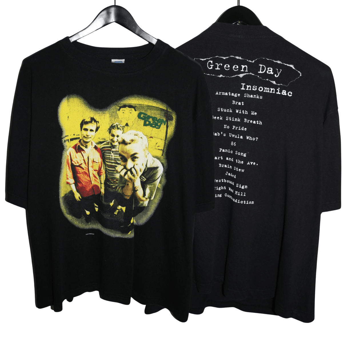 Green Day 1995 Insomniac Tour Shirt - Faded AU