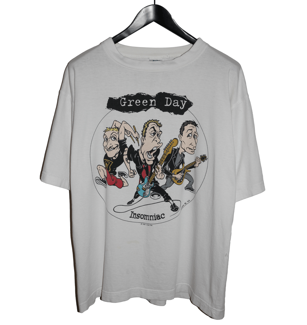 Green Day 1995/96 Insomniac World Tour Shirt - Faded AU