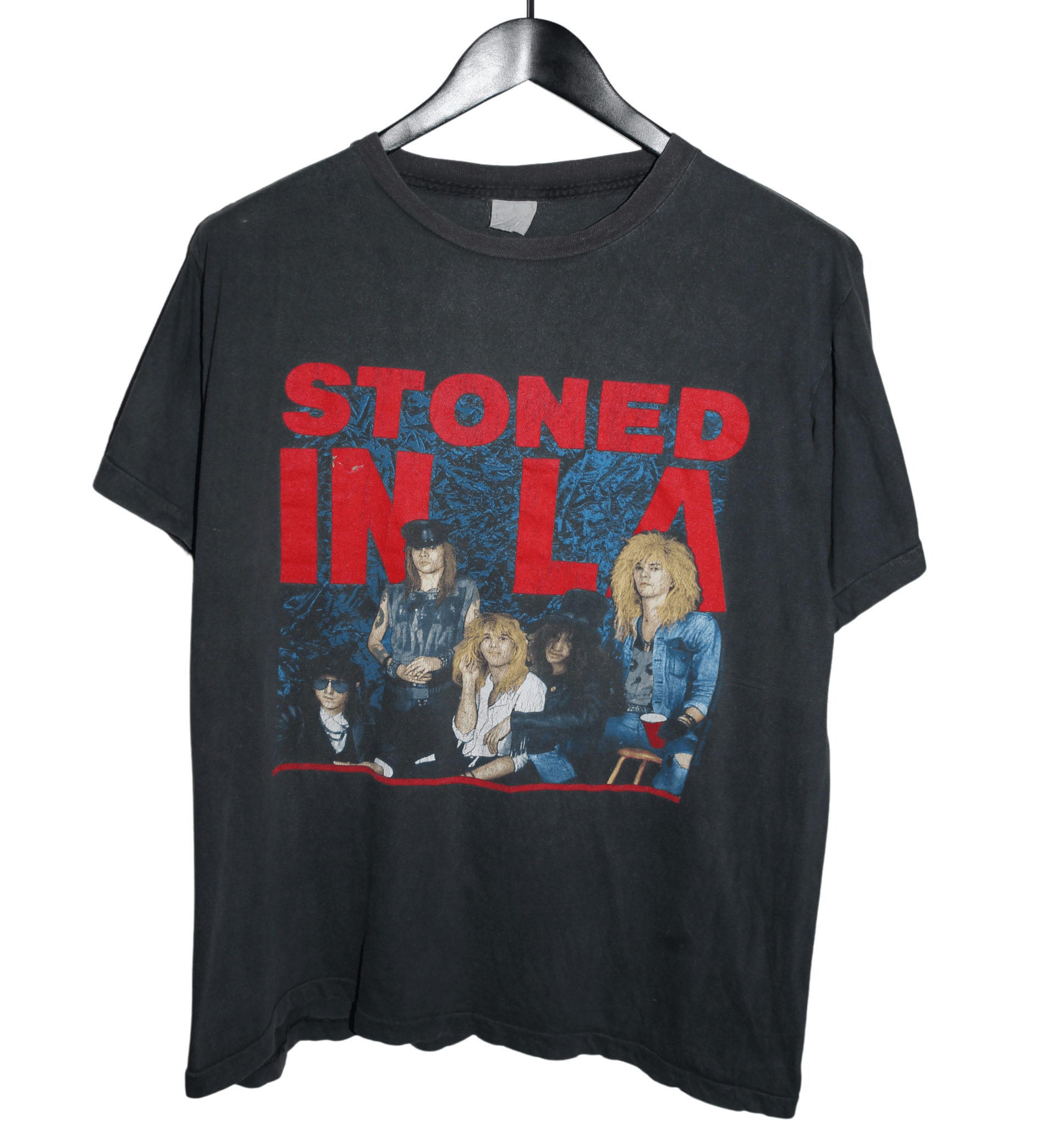 Guns N' Roses 1989 Stoned in LA Tour Shirt - Faded AU