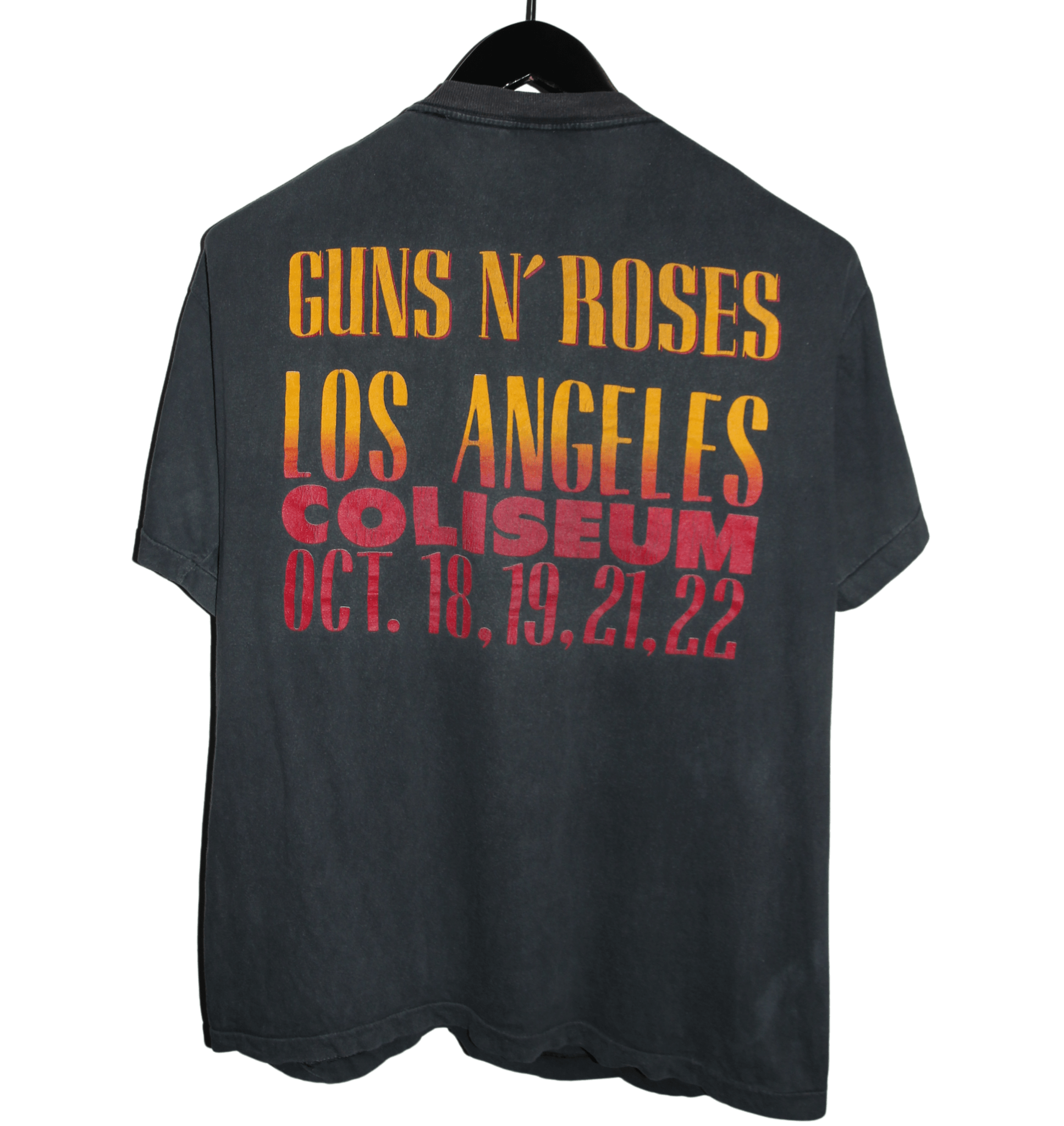 Guns N' Roses 1989 Stoned in LA Tour Shirt - Faded AU