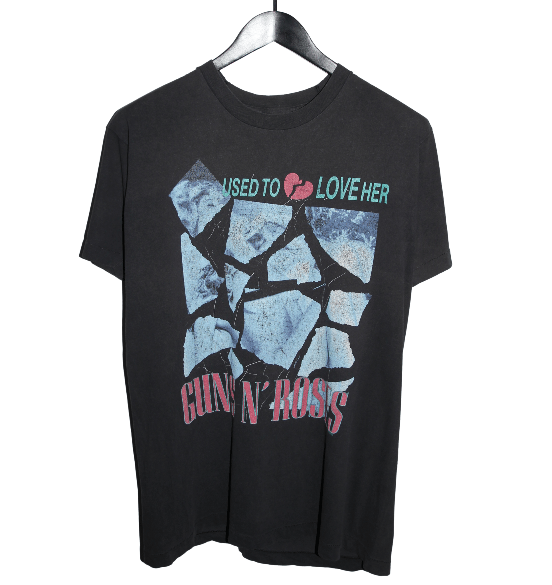 Guns N' Roses 1989 Used To Love Her Shirt - Faded AU