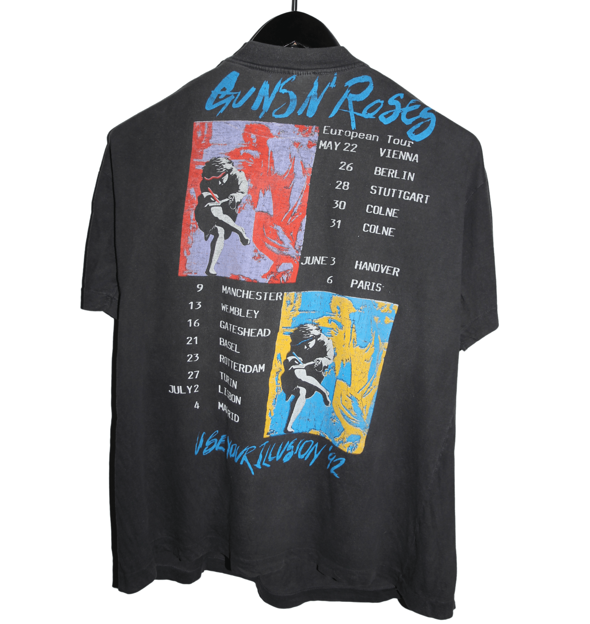 Guns N' Roses 1992 Use Your Illusion Tour Shirt - Faded AU