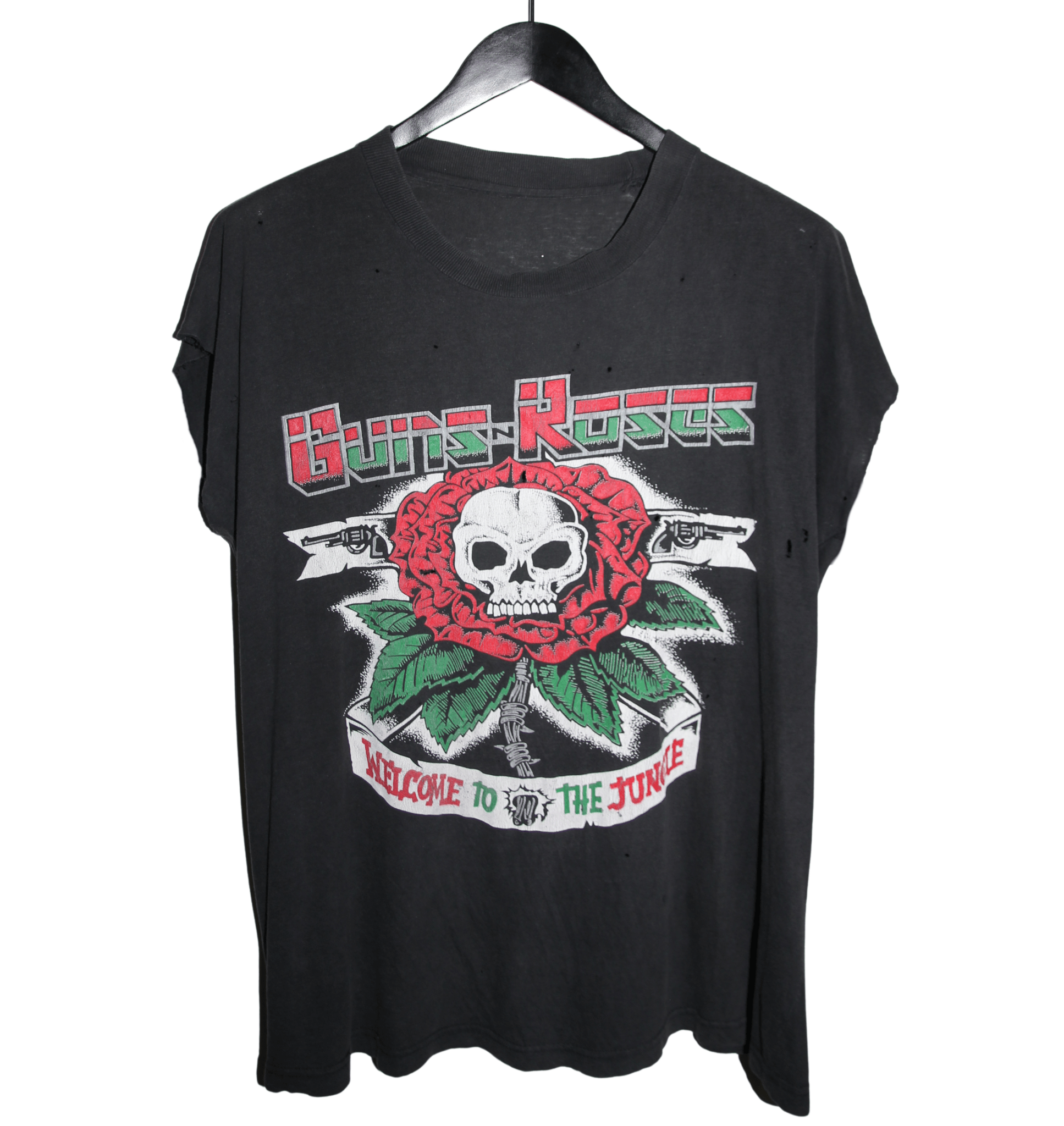 Guns N' Roses 90's Welcome to the Jungle Sleeveless Shirt - Faded AU