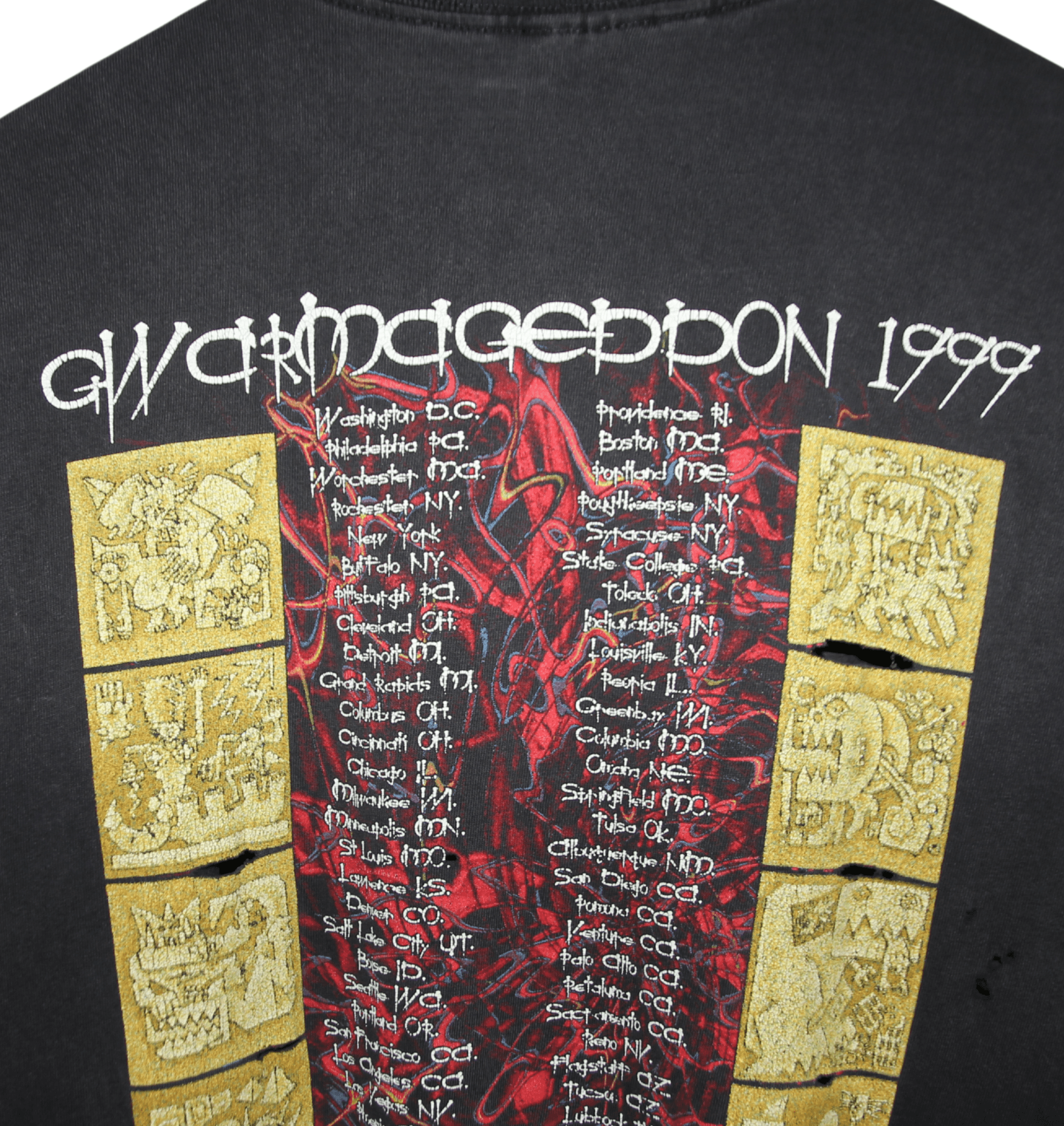 GWAR 1999 Gwarmageddon Tour Shirt - Faded AU