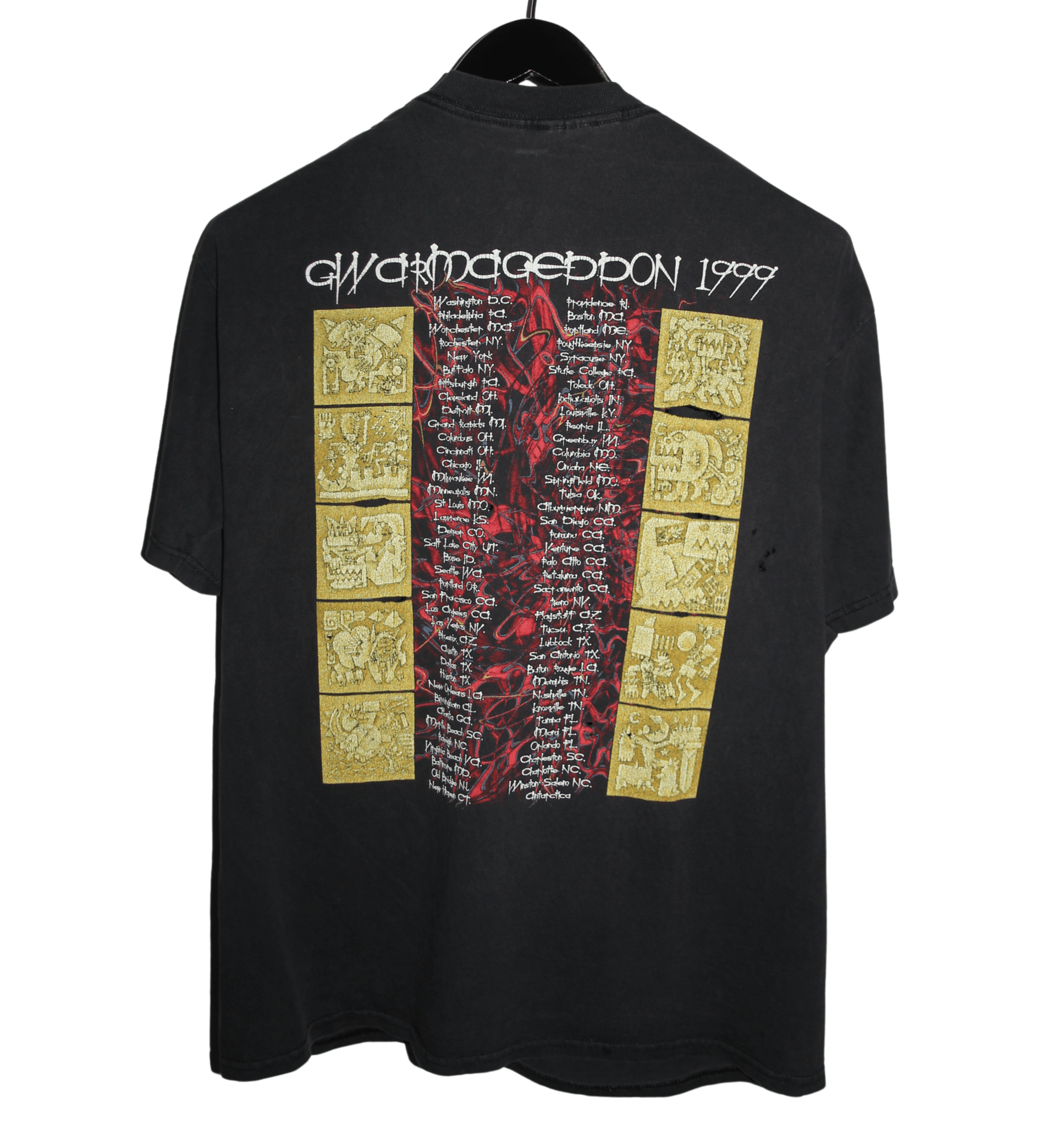 GWAR 1999 Gwarmageddon Tour Shirt - Faded AU