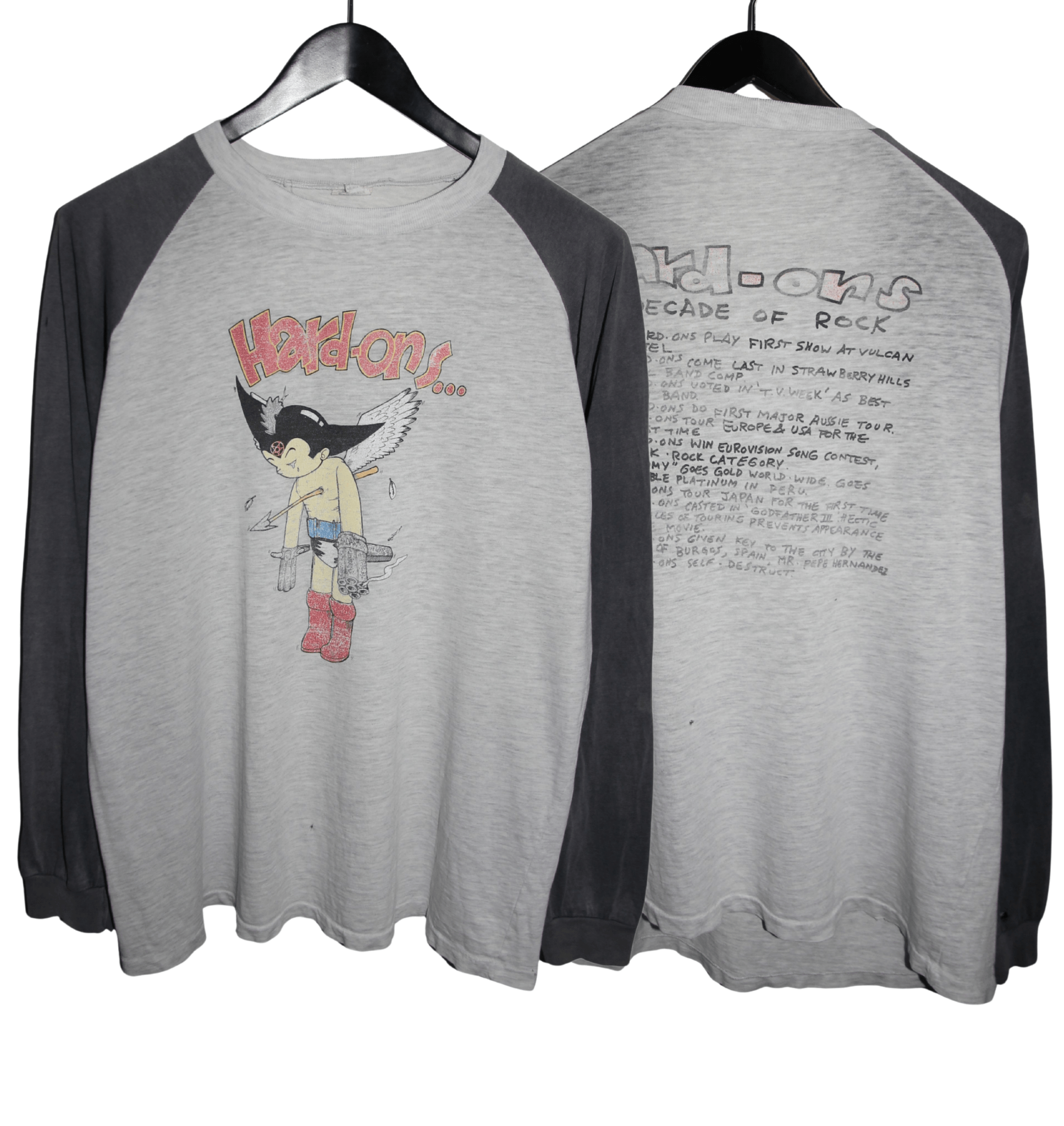 Hard Ons 1994 Astro Boy A Decade of Rock Long Sleeve - Faded AU