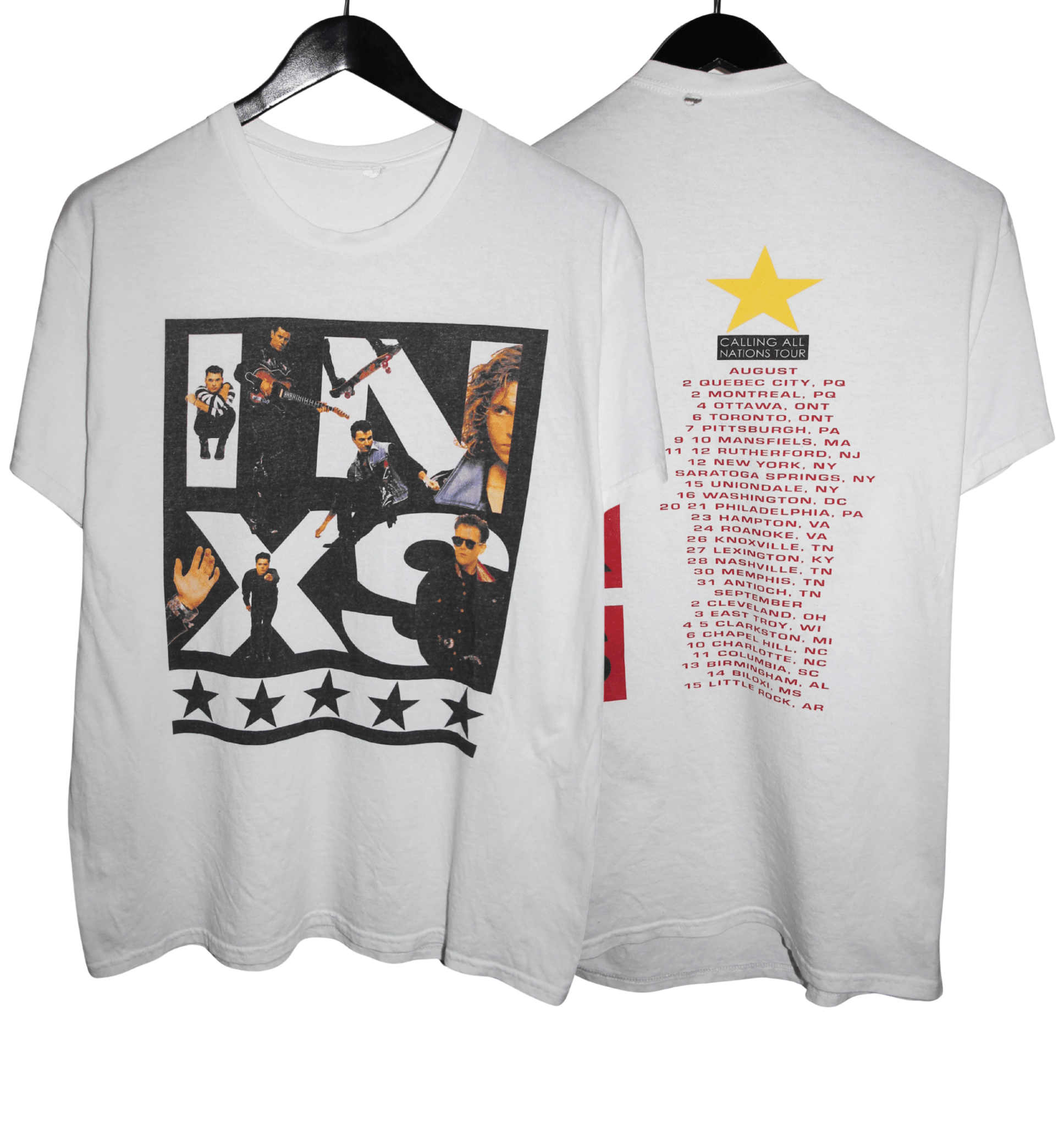 INXS 1988 Calling All Nations Tour Shirt - Faded AU