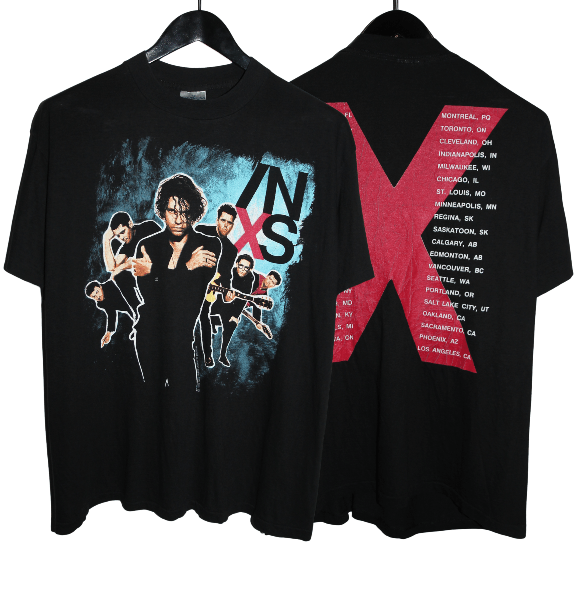 INXS 1991 The X Factor Tour Shirt - Faded AU
