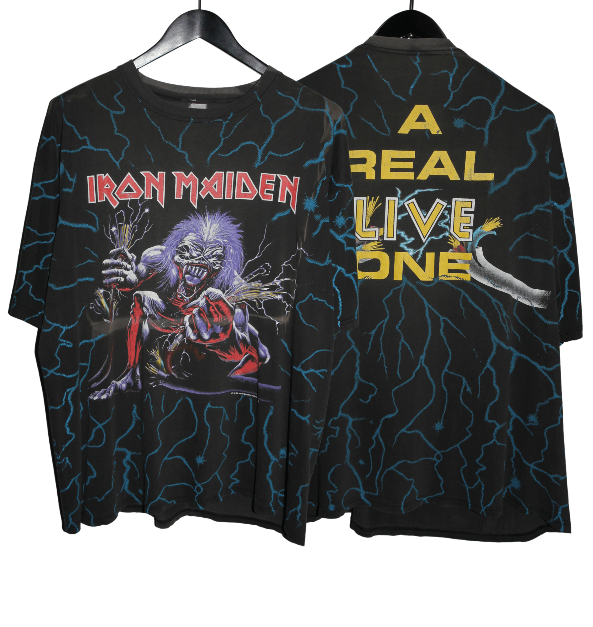 Iron Maiden 1993 A Real Live One All Over Print Shirt - Faded AU