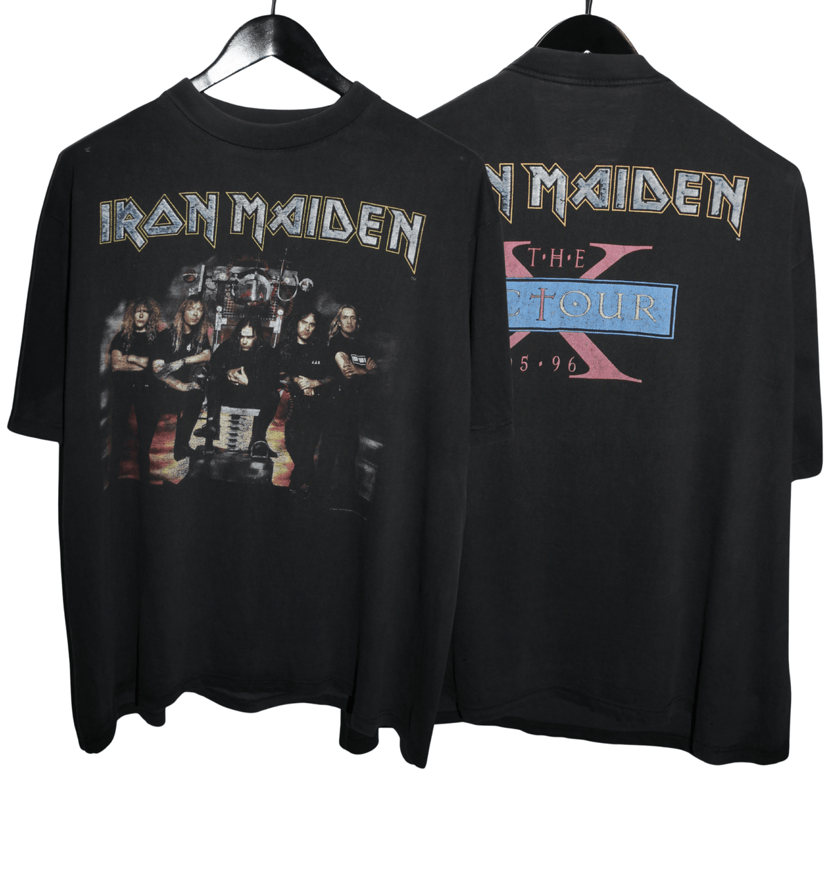 Iron Maiden 1995/96 The X Factor Tour Shirt - Faded AU