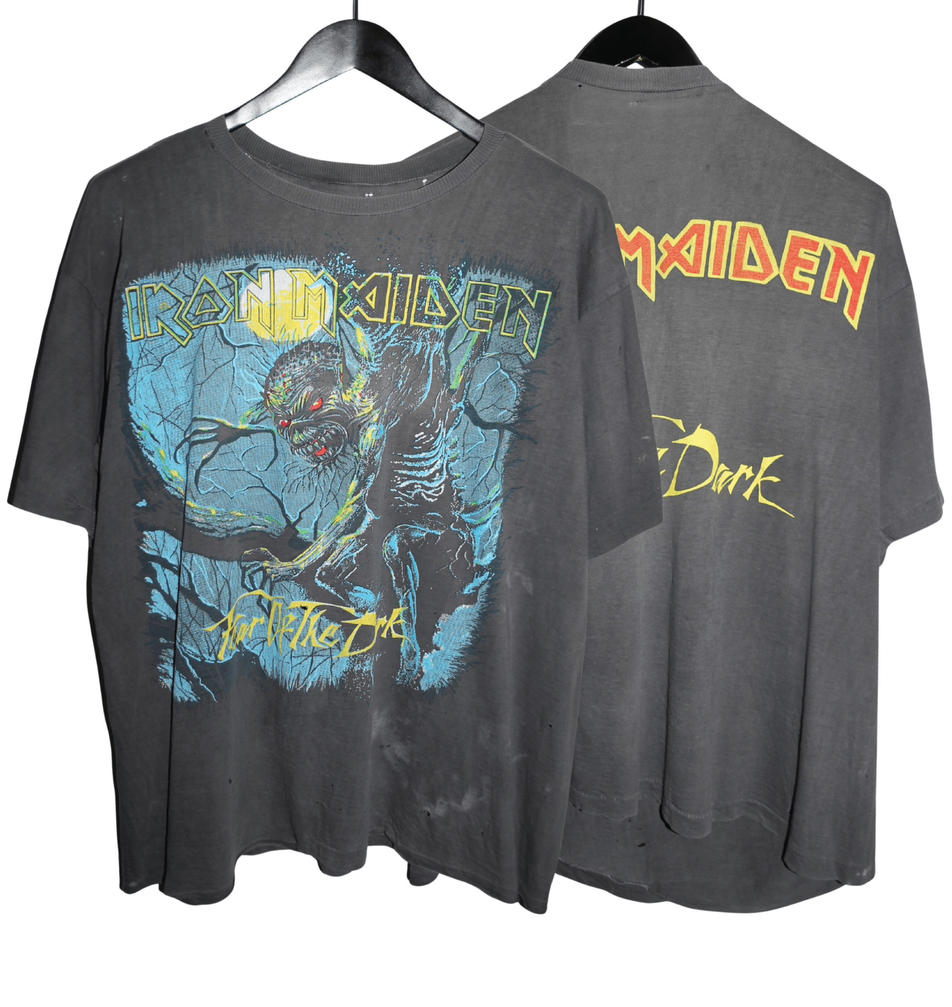 Iron Maiden 90's Fear of the Dark Shirt - Faded AU