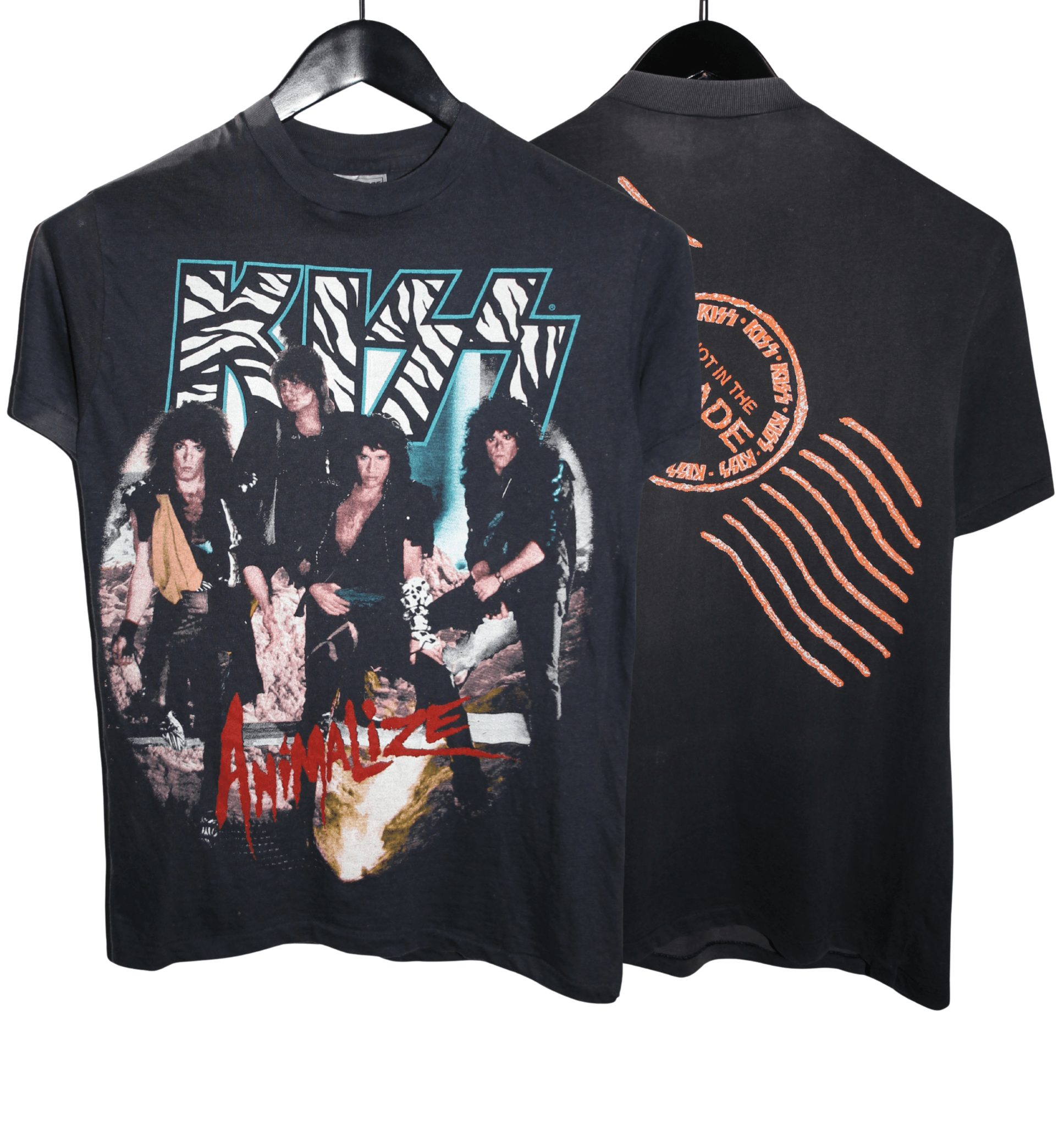 Kiss 1984/85 Animalize Tour Shirt - Faded AU