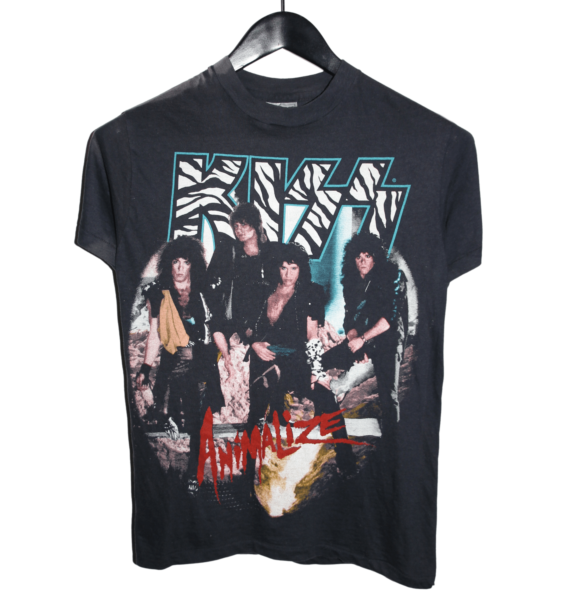 Kiss 1984/85 Animalize Tour Shirt - Faded AU