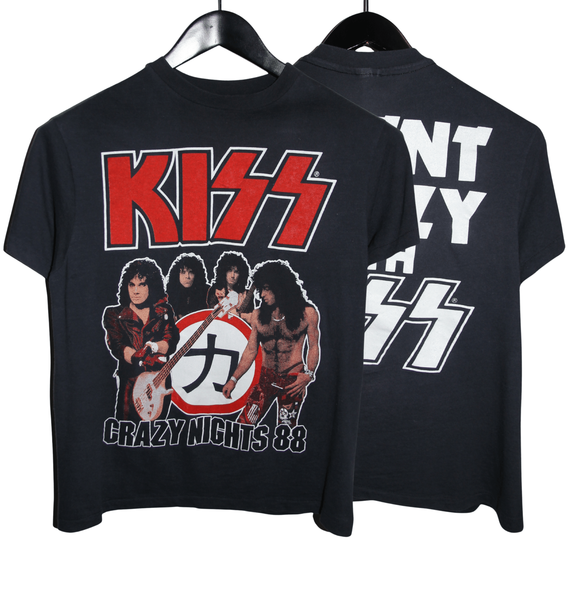 Kiss 1988 Crazy Nights Tour Shirt - Faded AU