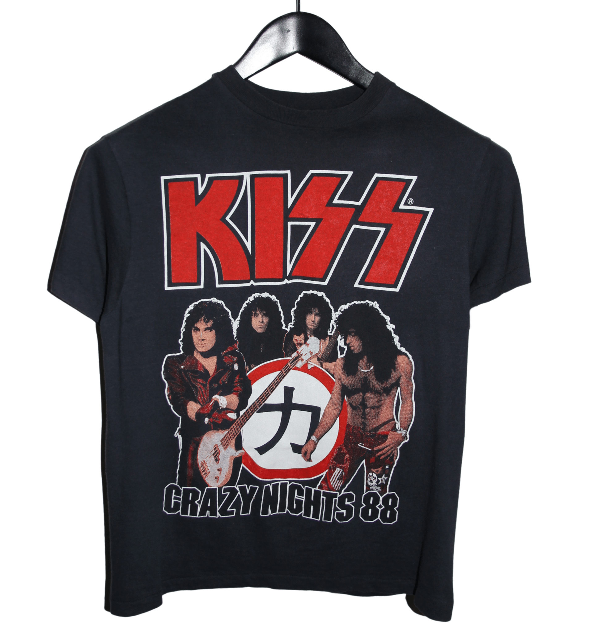 Kiss 1988 Crazy Nights Tour Shirt - Faded AU