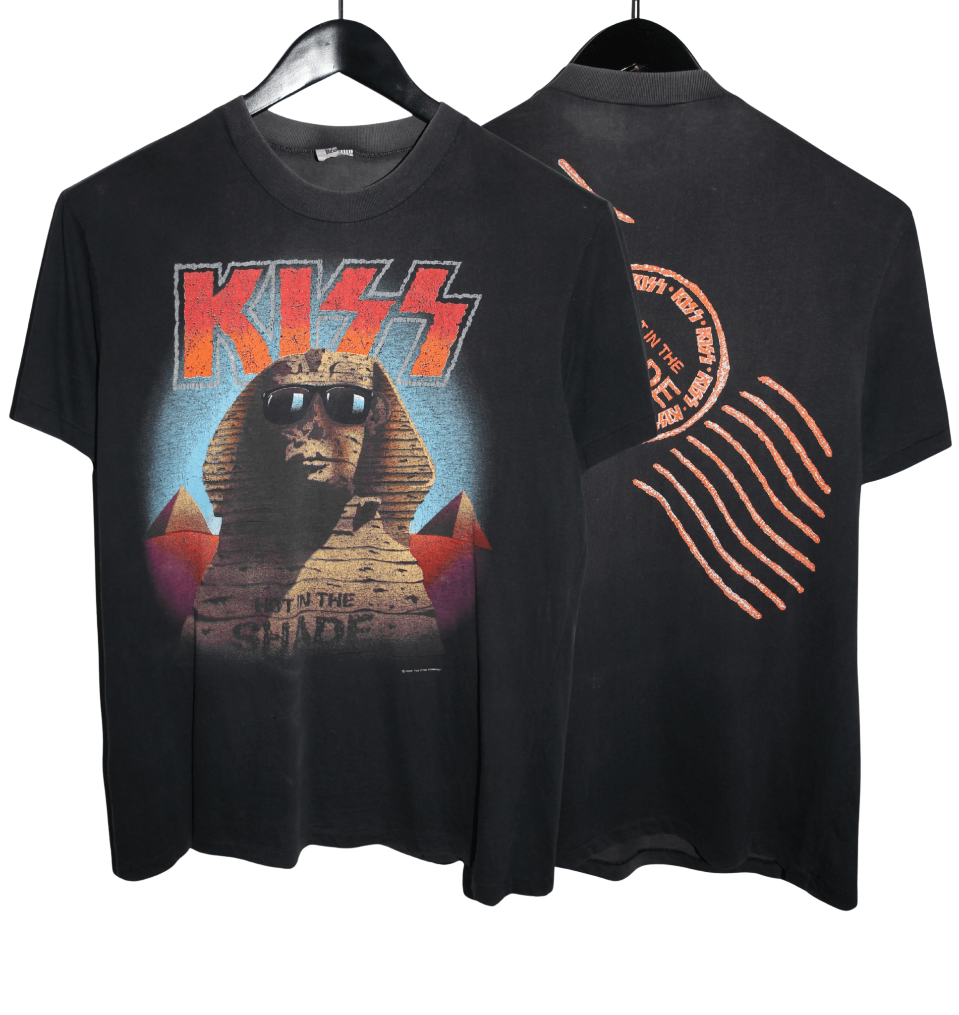 Kiss 1990 Hot in the Shade Tour Shirt - Faded AU
