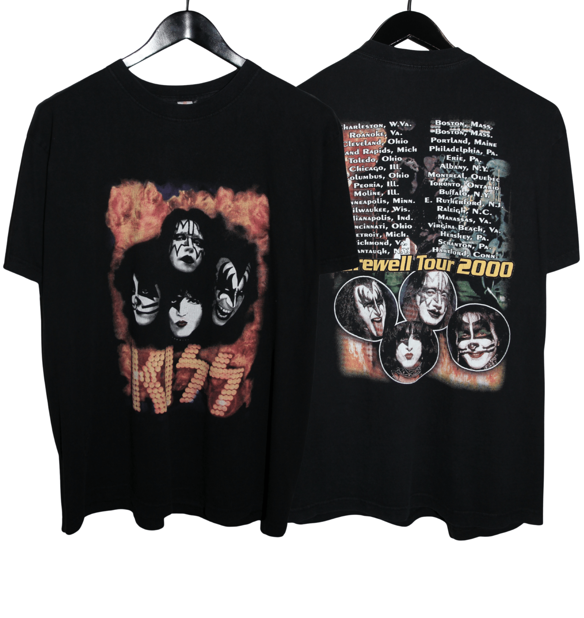 Kiss 2000 Farewell Tour Shirt - Faded AU