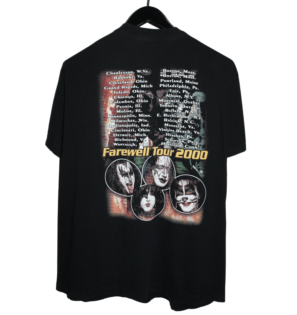 Kiss 2000 Farewell Tour Shirt - Faded AU
