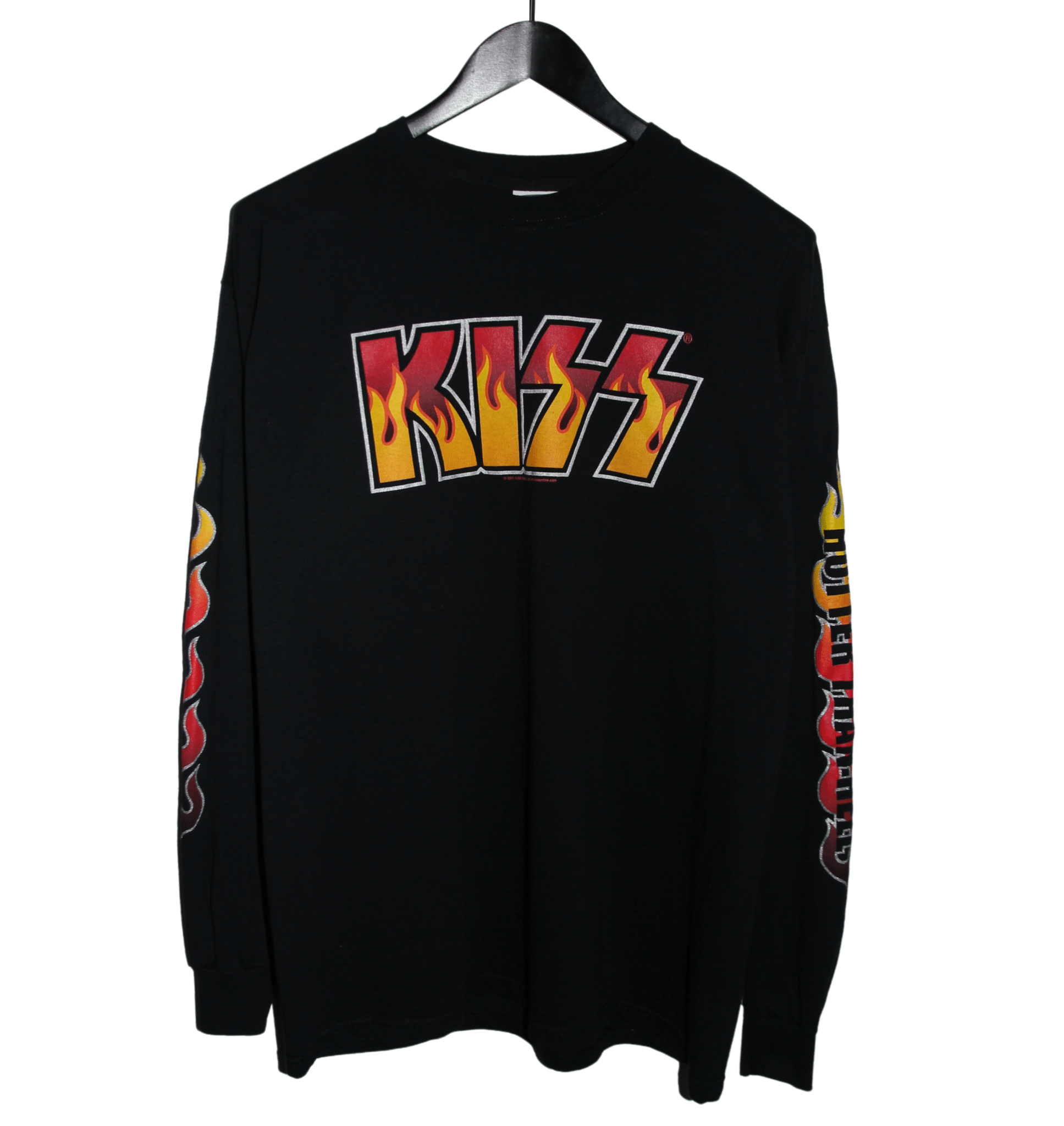 KISS 2001 Hotter Than Hell Long Sleeve - Faded AU