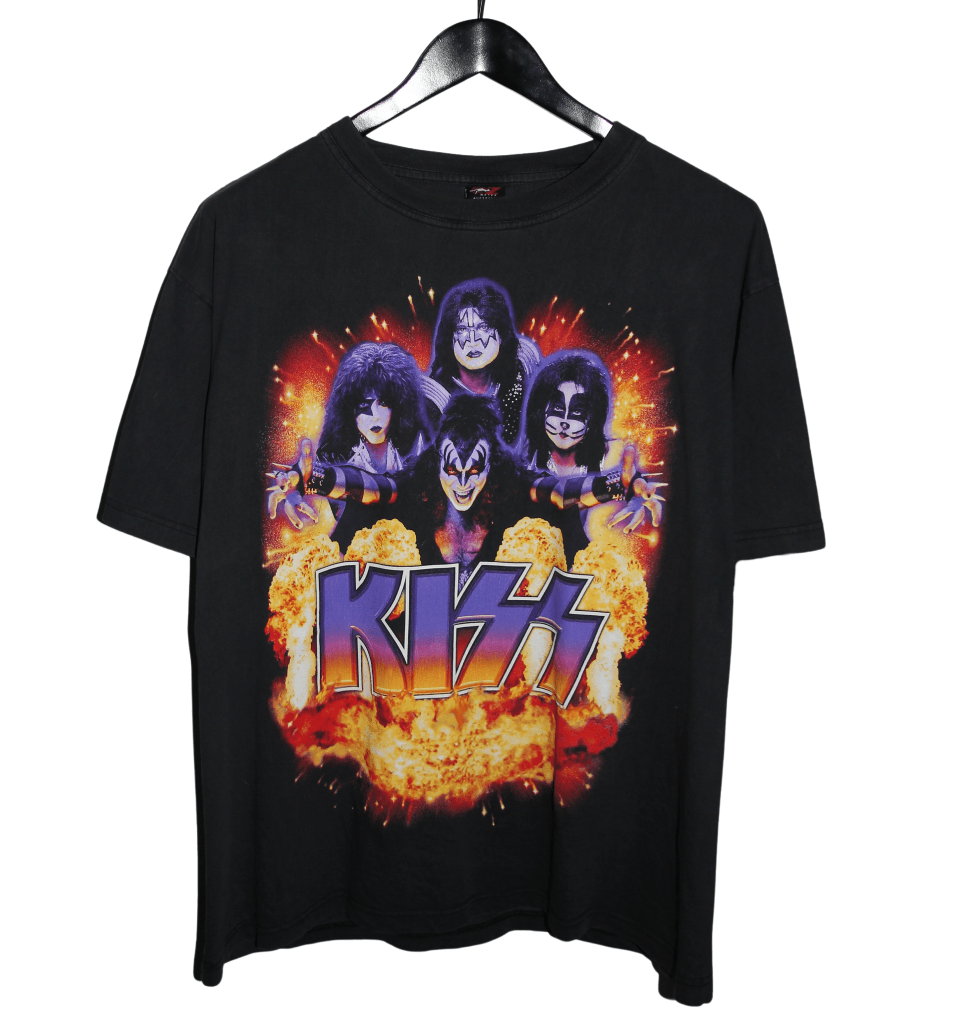 Kiss 2004 Rock The Nation World Tour Shirt - Faded AU