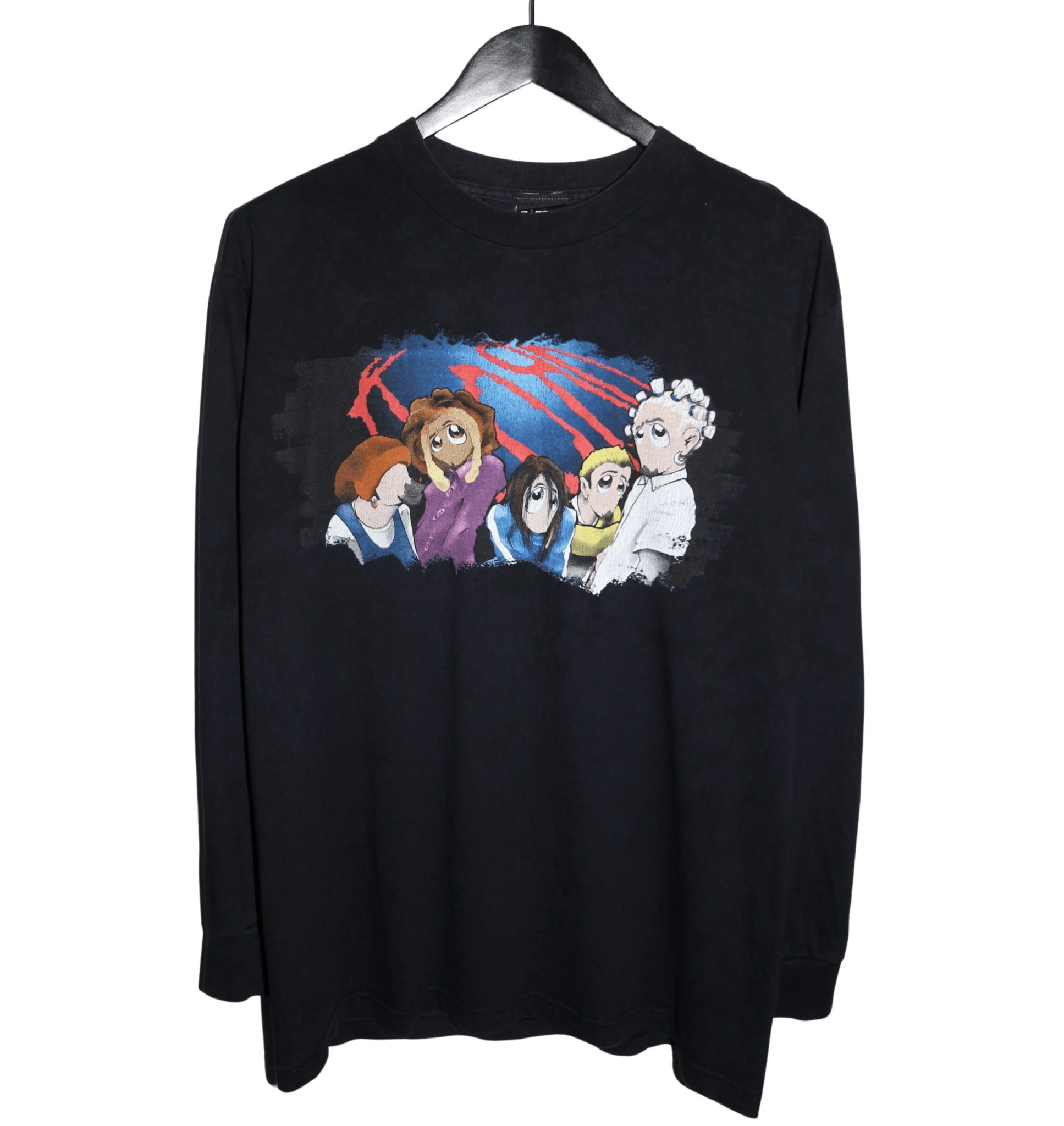 Korn 1999 Anime Long Sleeve - Faded AU