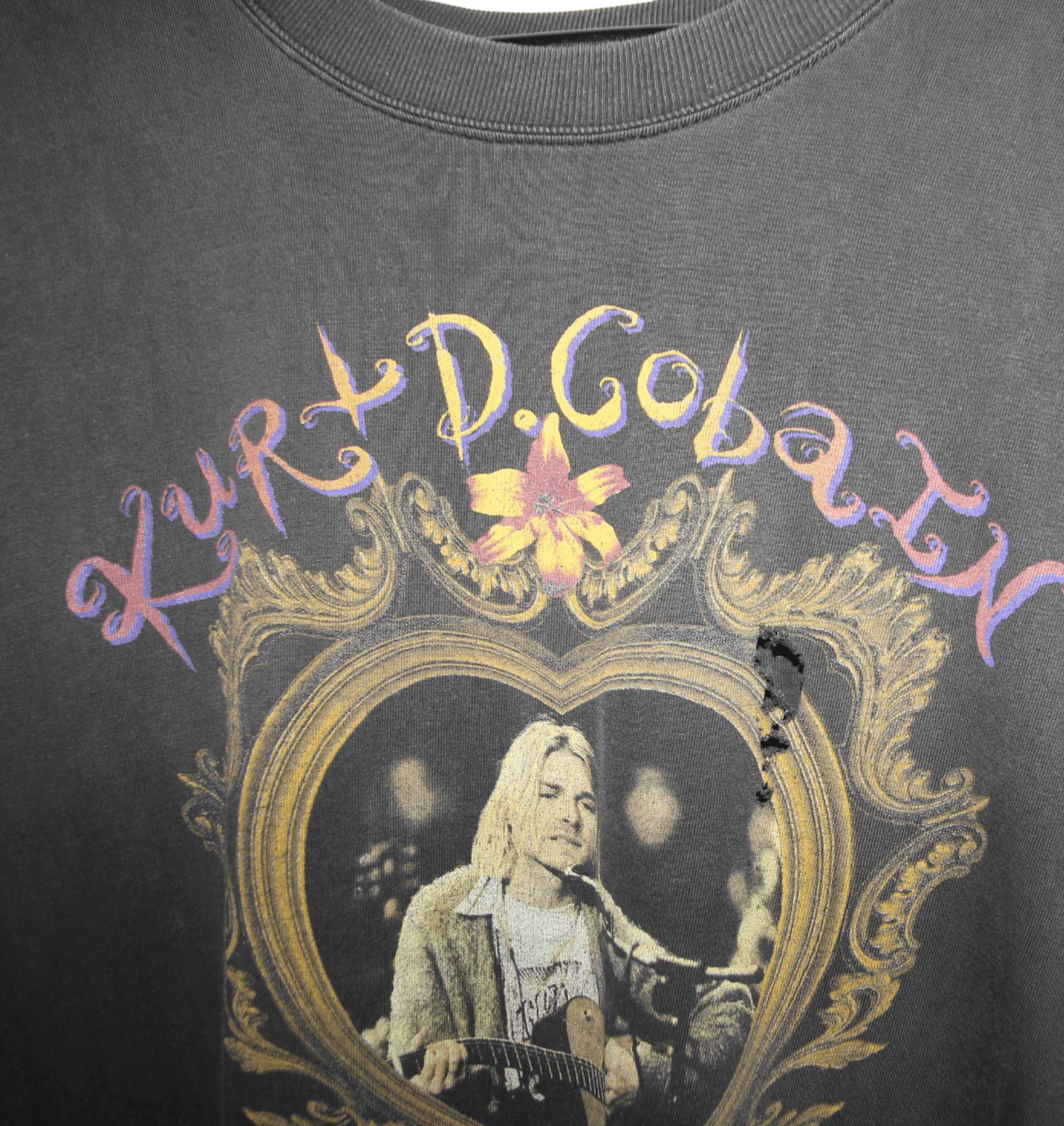 Kurt Cobain 1995 Sun is Gone Memorial Shirt - Faded AU