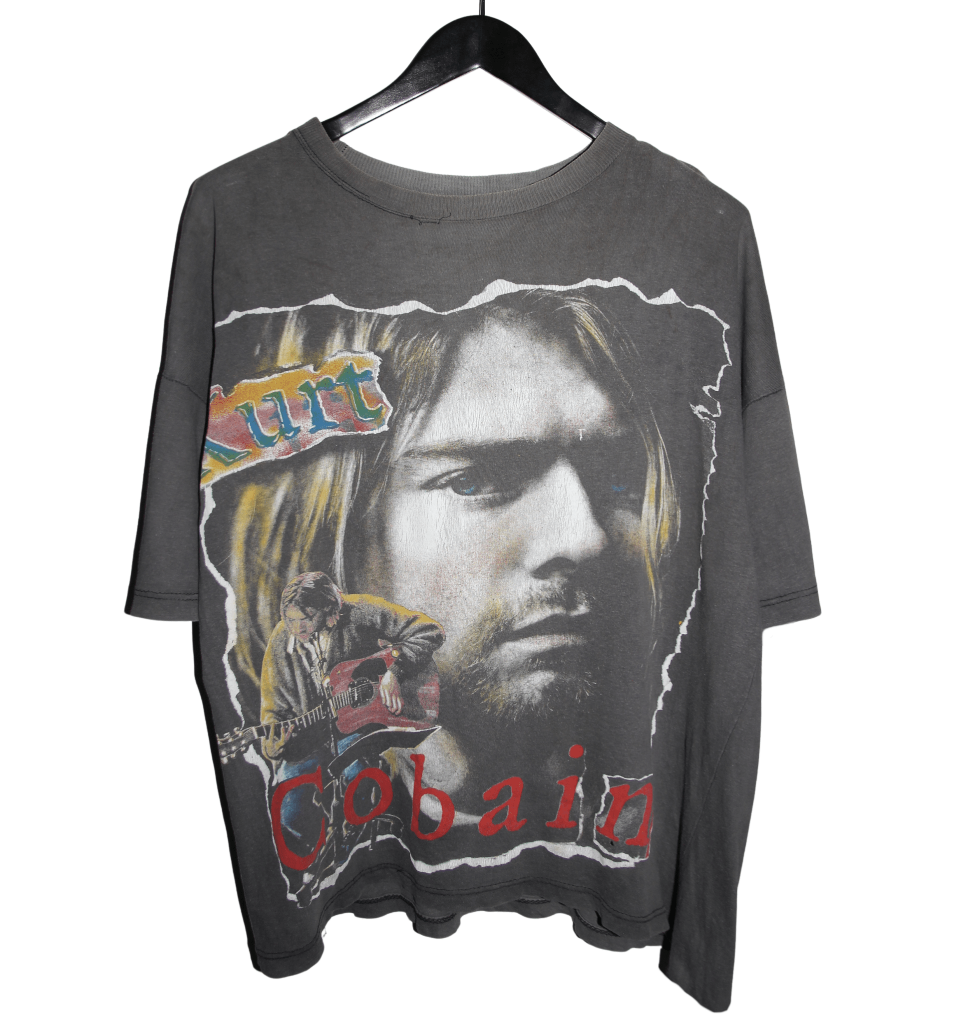 Kurt Cobain 90's European Memorial Shirt - Faded AU