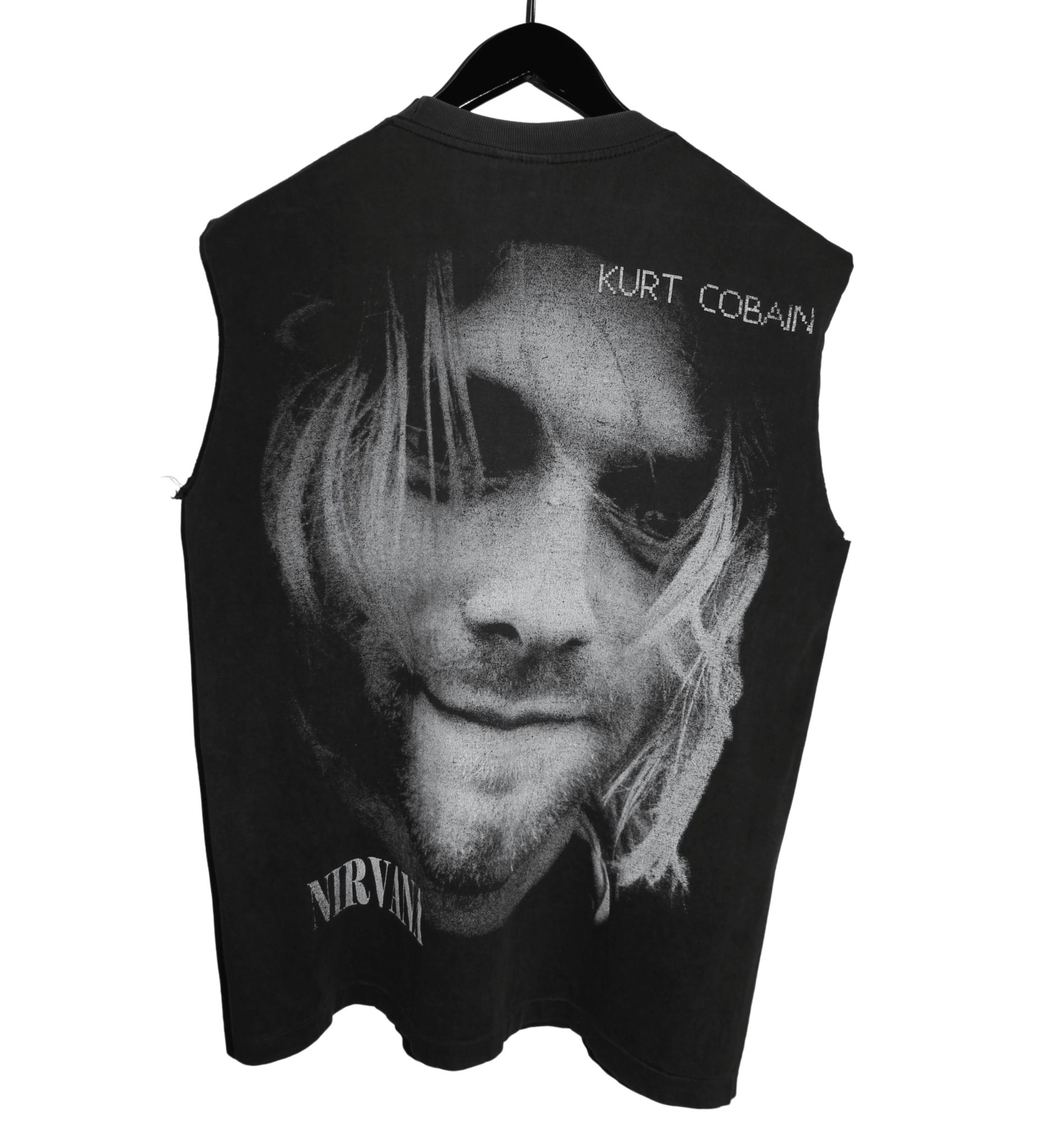 Kurt Cobain 90's Sleeveless Memorial Shirt - Faded AU