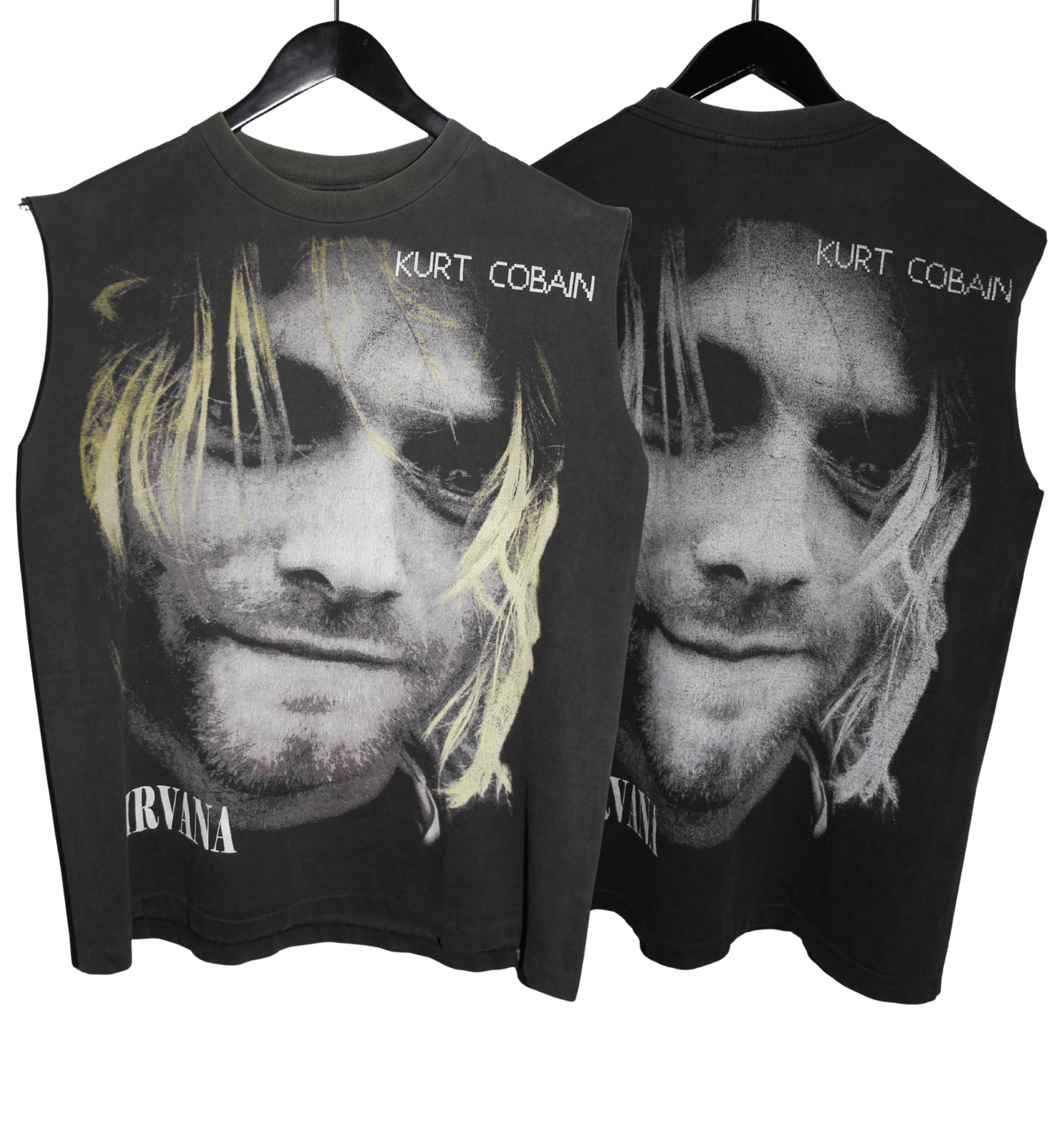 Kurt Cobain 90's Sleeveless Memorial Shirt - Faded AU