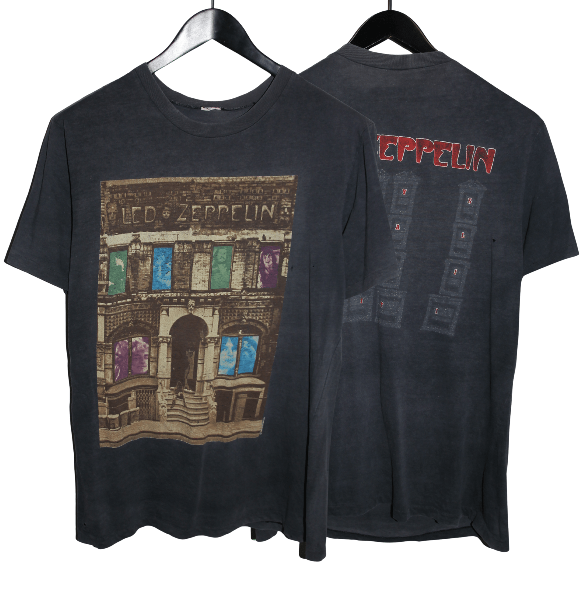 Led Zeppelin 1988 Physical Graffiti Album Shirt - Faded AU