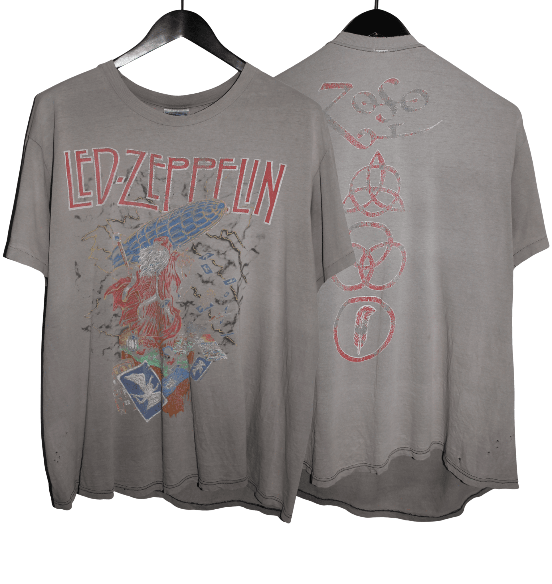 Led Zeppelin 1989 Zoso Shirt - Faded AU