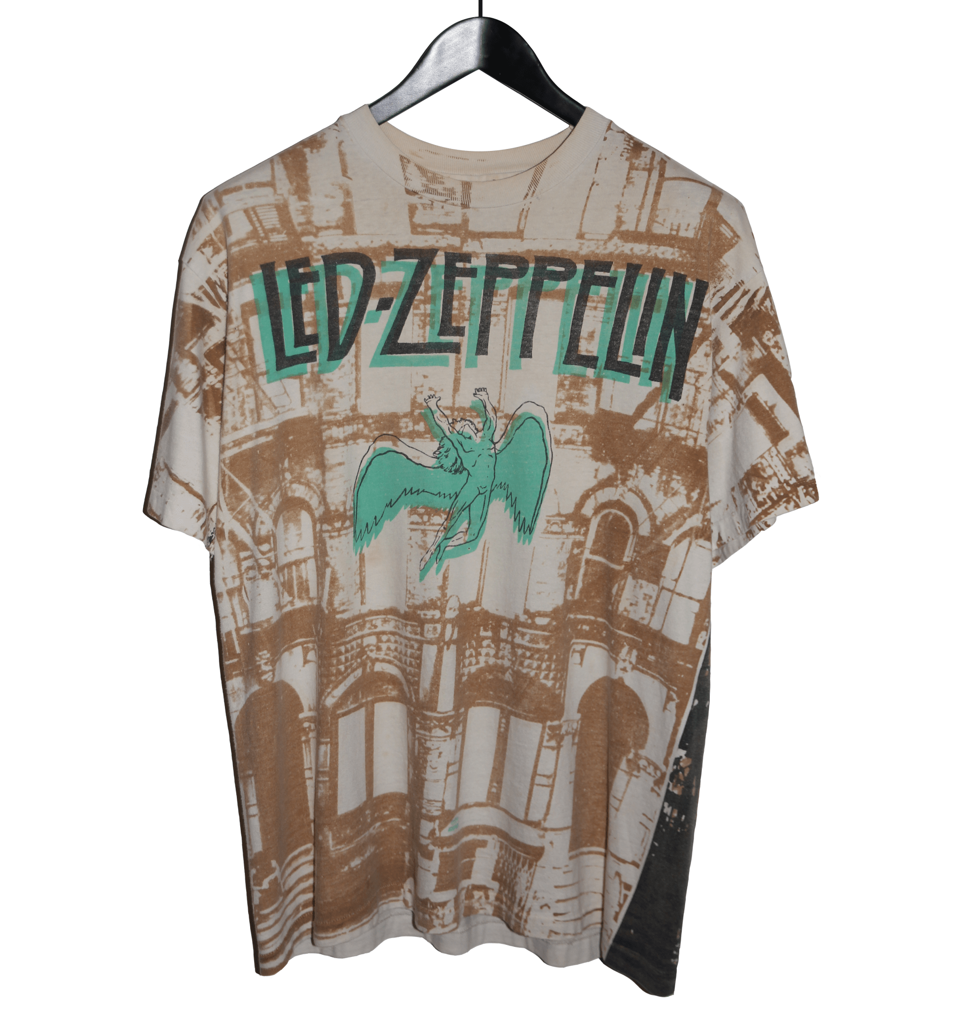 Led Zeppelin 90's Zoso All Over Print Shirt - Faded AU