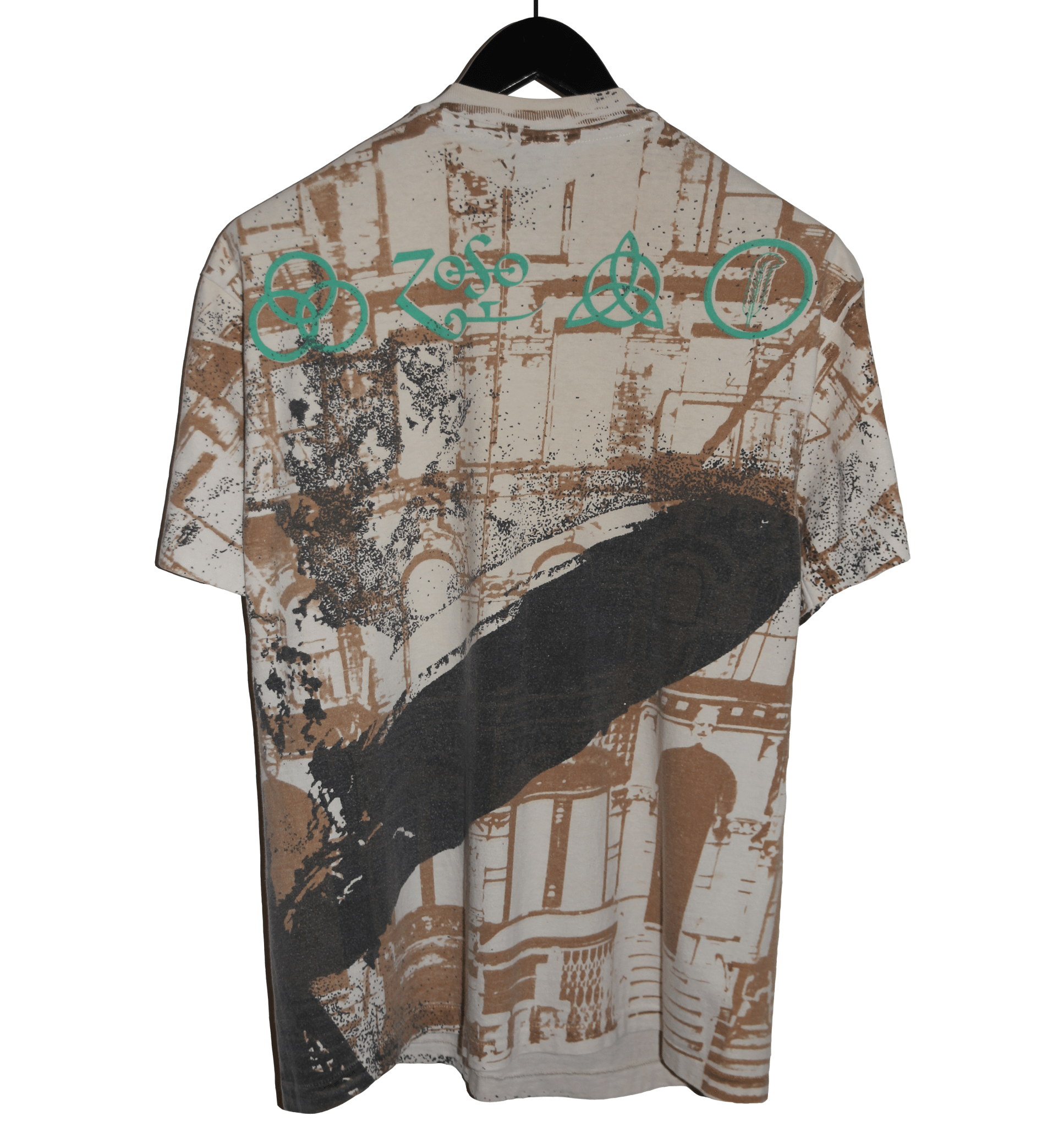 Led Zeppelin 90's Zoso All Over Print Shirt - Faded AU