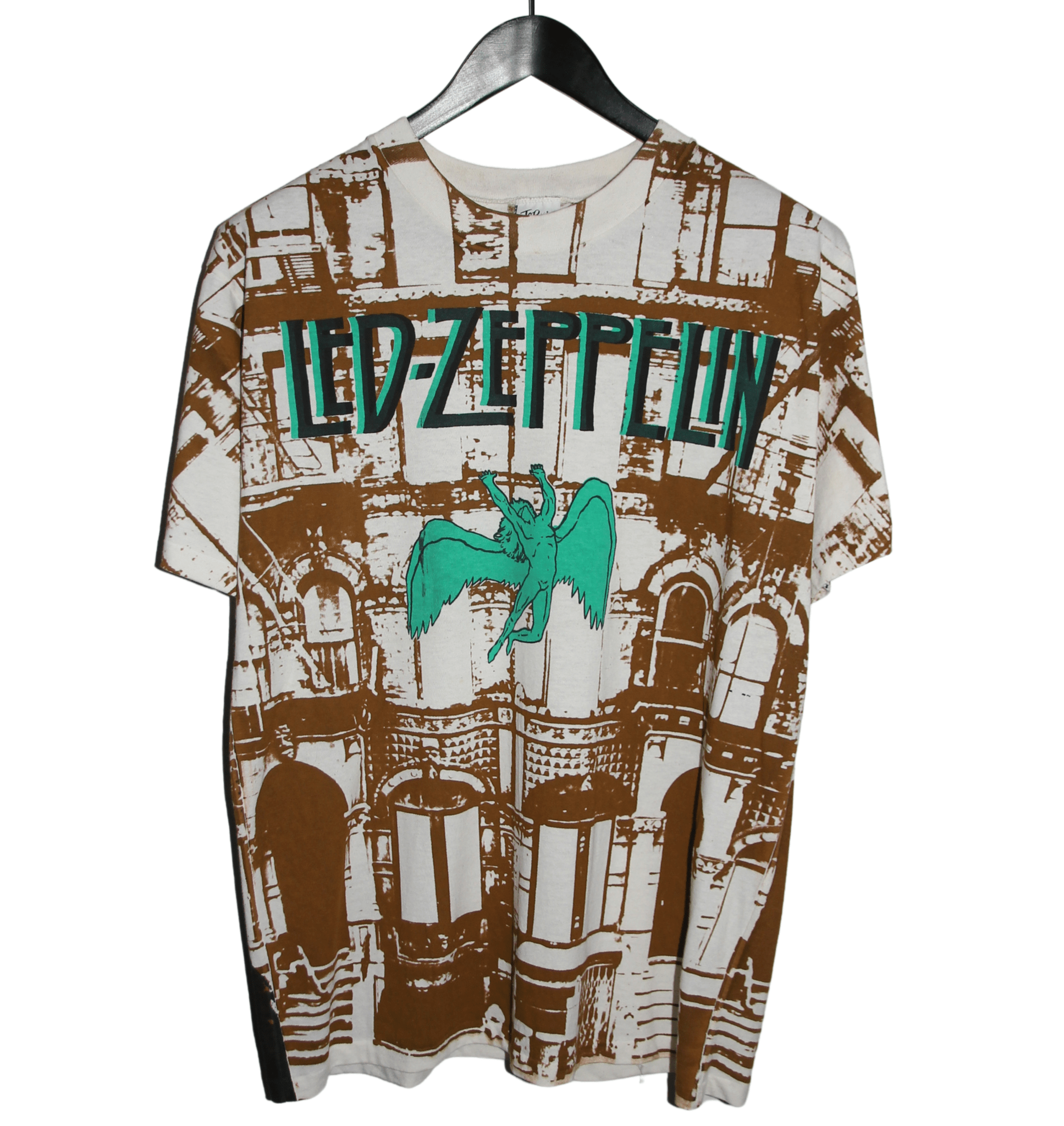 Led Zeppelin 90's Zoso All Over Print Shirt - Faded AU