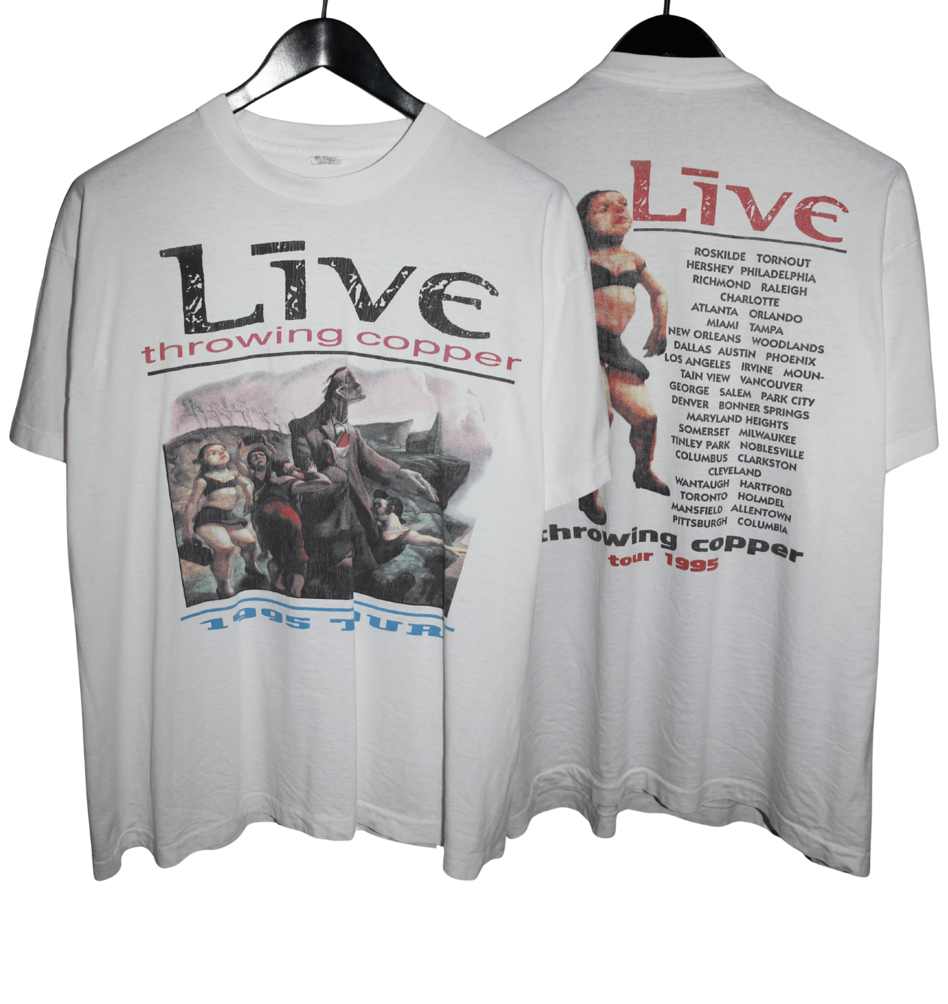 Live 1995 Throwing Copper Tour Shirt - Faded AU