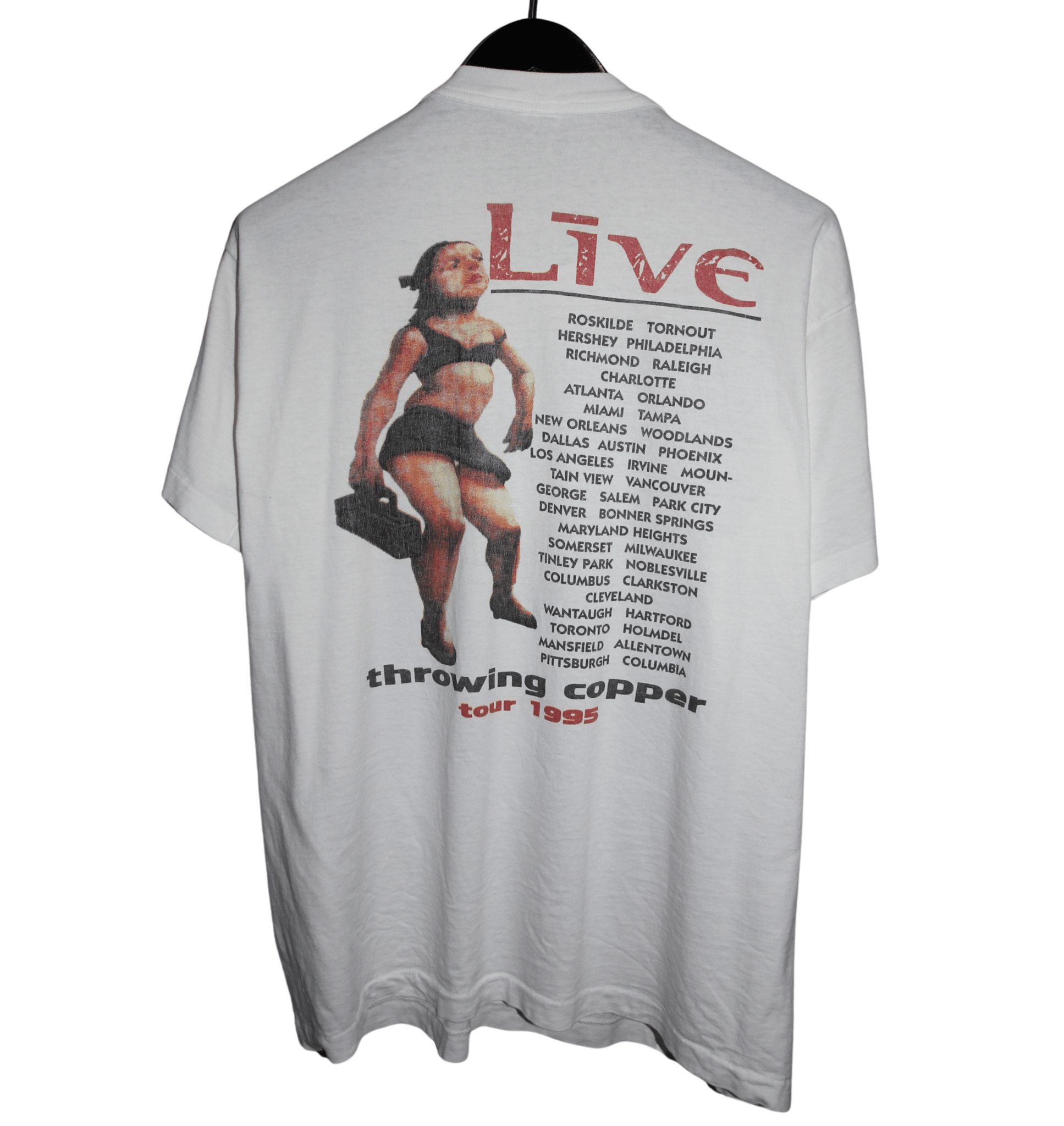 Live 1995 Throwing Copper Tour Shirt - Faded AU