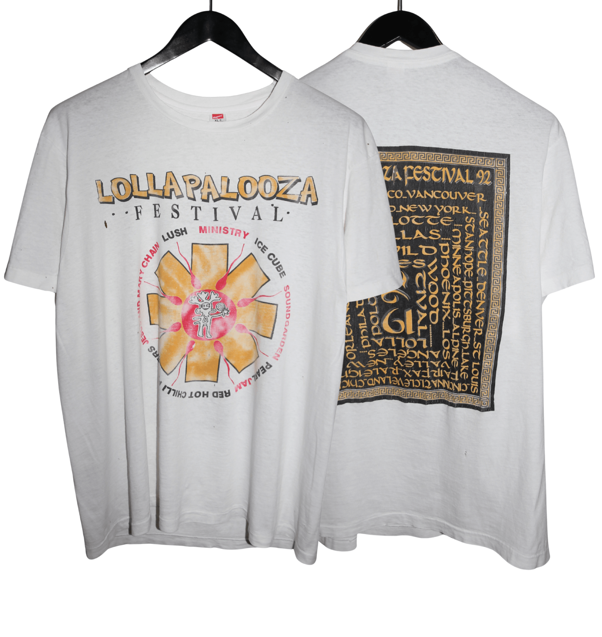 Lollapolooza 1992 Red Hot Chili Peppers Festival Shirt - Faded AU