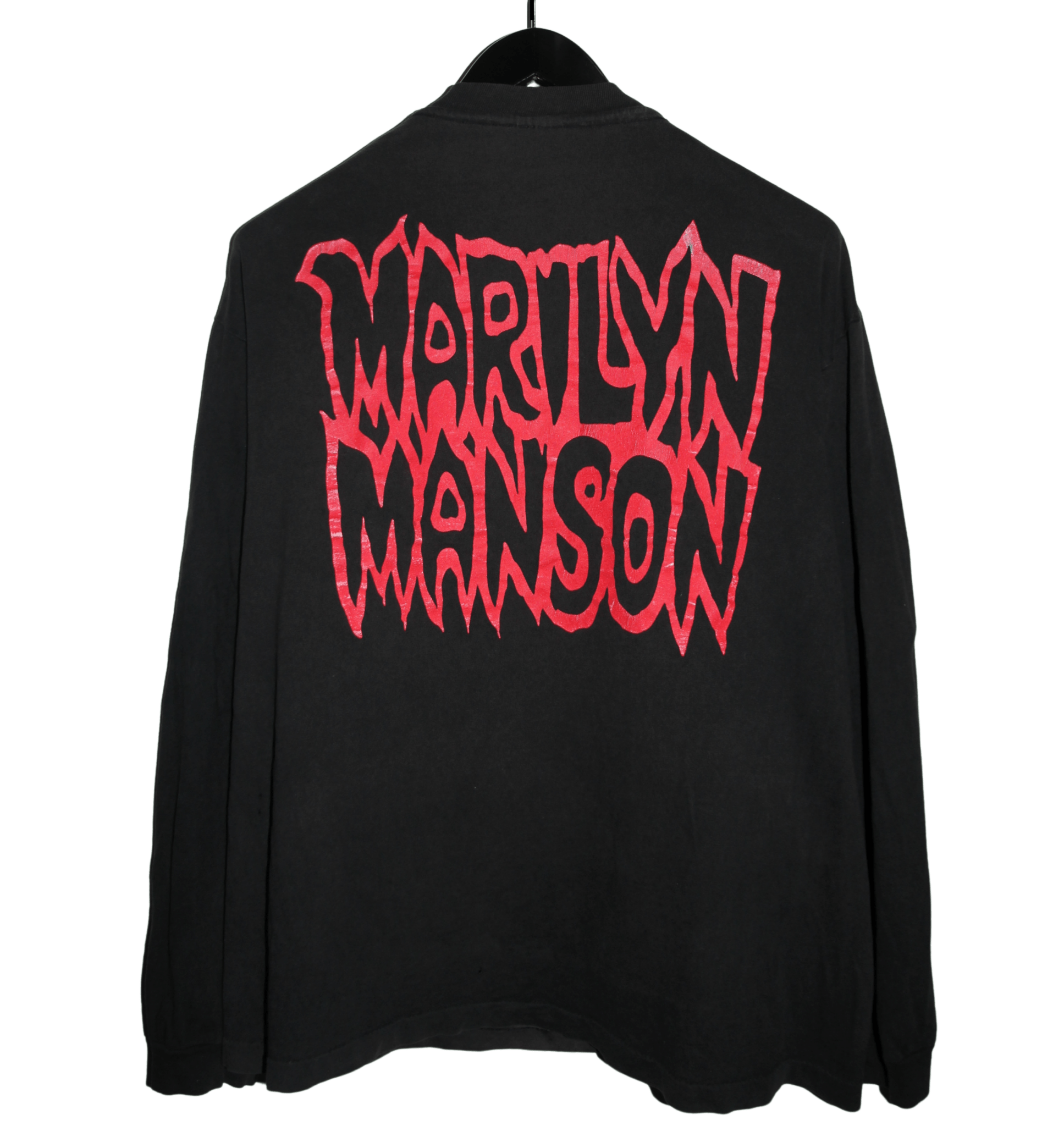 Marilyn Manson 1994 Satanic Army Satan's Bakesale Long Sleeve - Faded AU