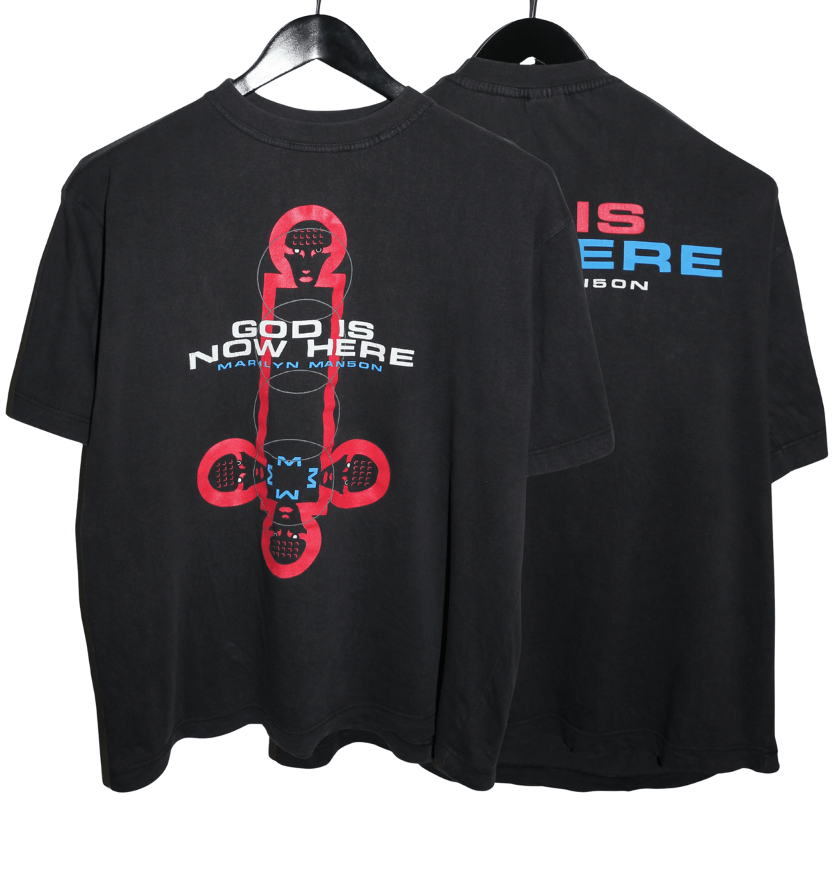 Marilyn Manson 1998 God Is Now Here Shirt - Faded AU