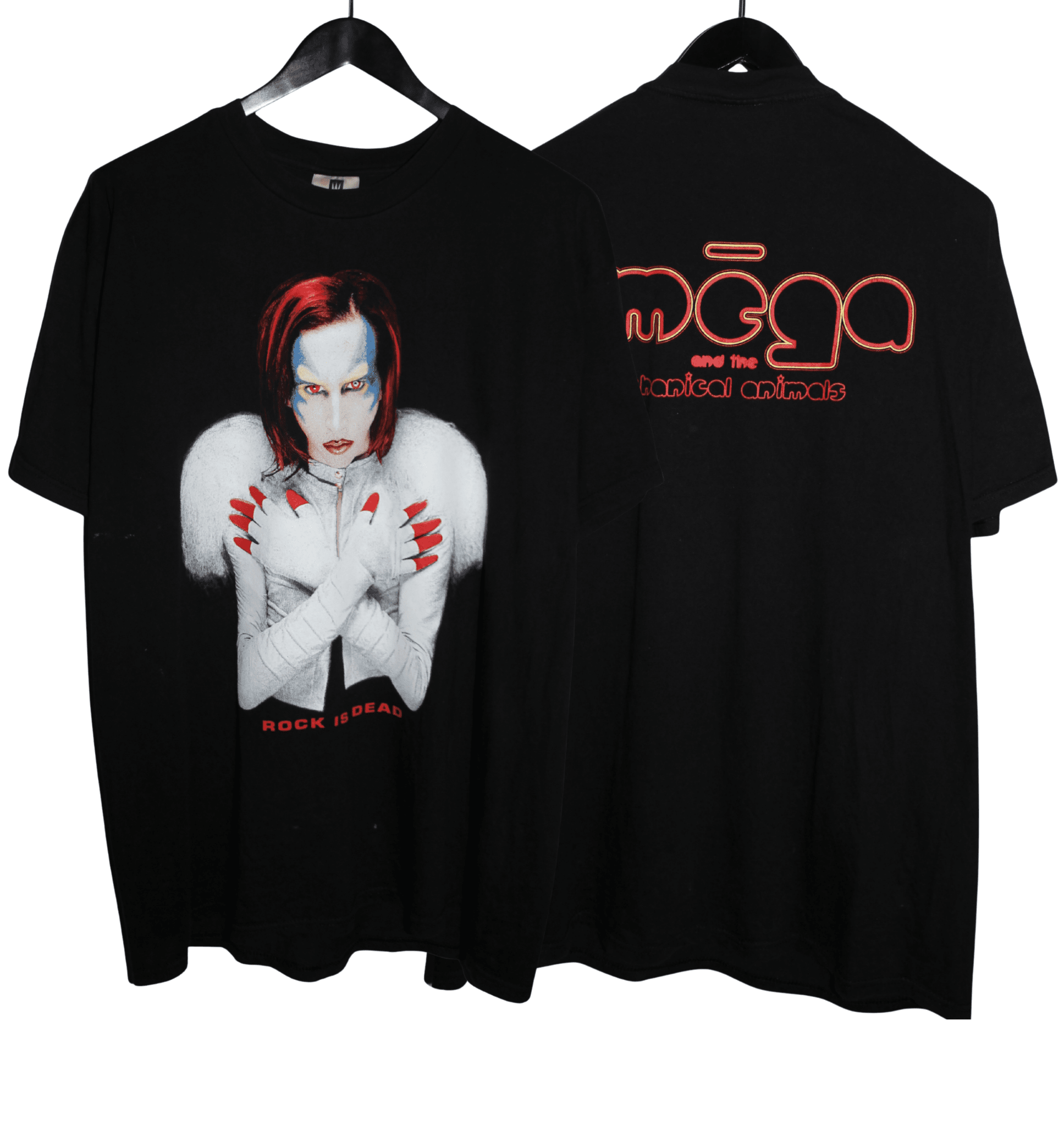 Marilyn Manson 1998 Rock is Dead Shirt - Faded AU