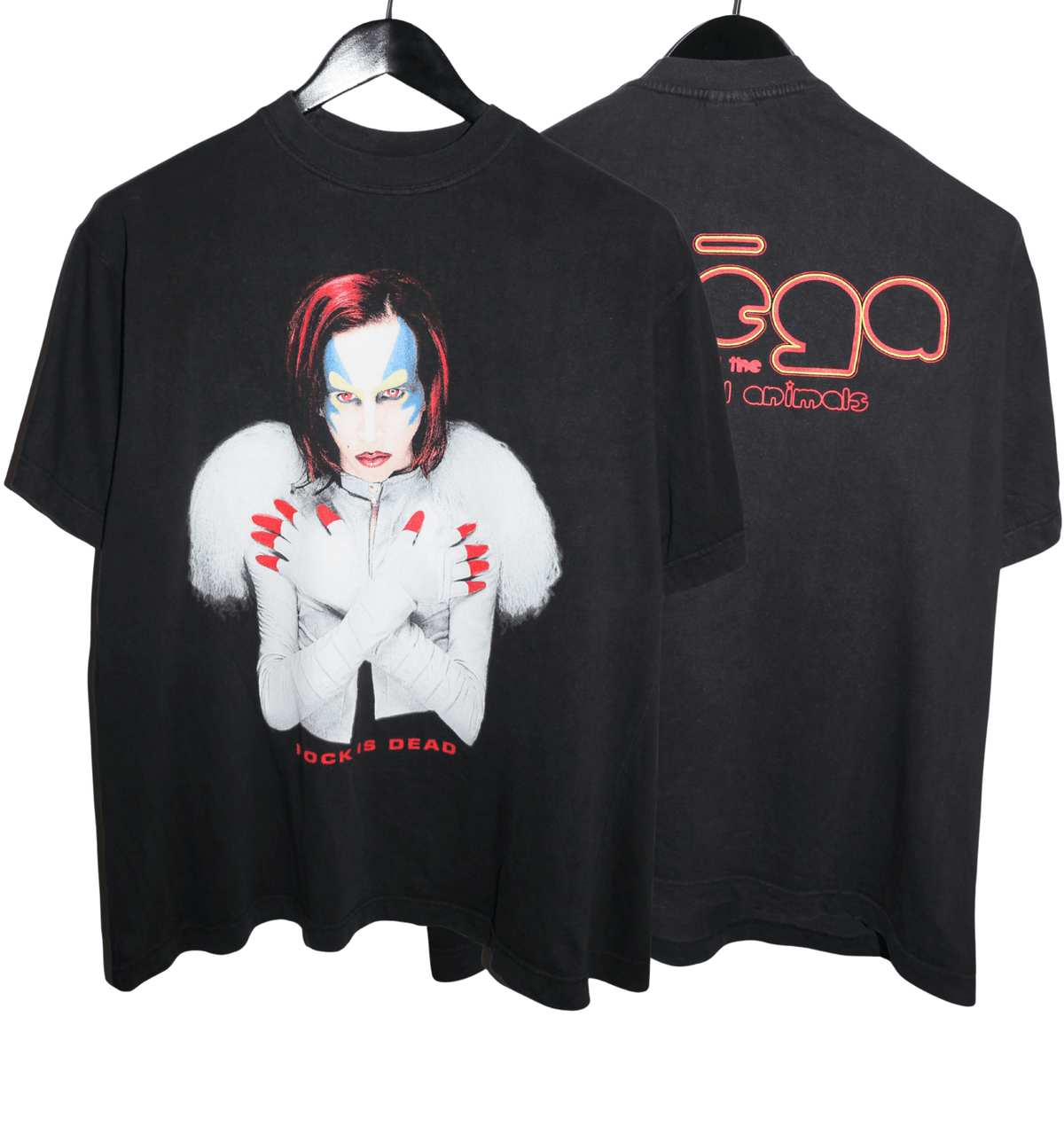 Marilyn Manson 1998 Rock is Dead Shirt - Faded AU