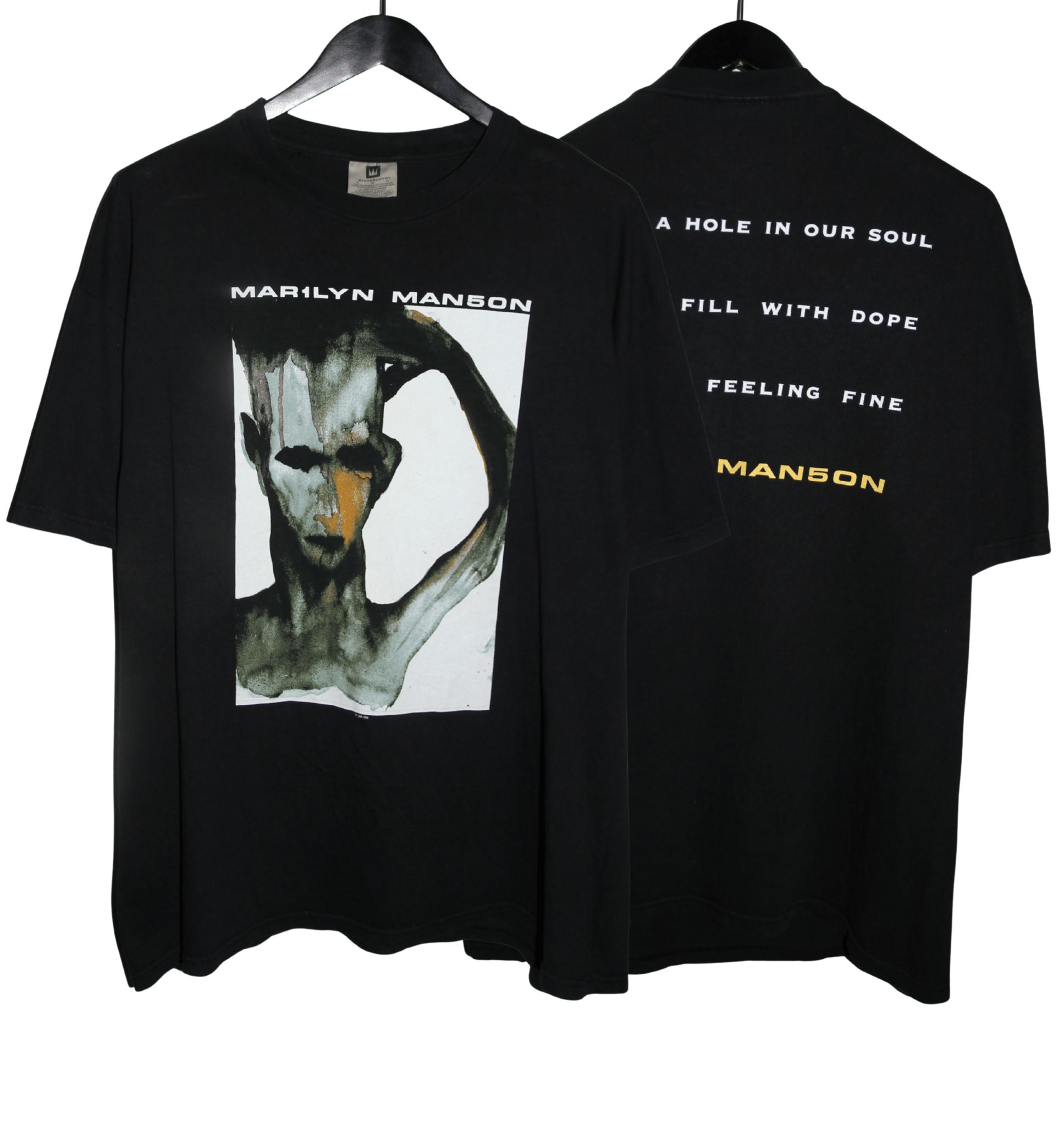 Marilyn Manson 1998 The Dope Show Shirt - Faded AU