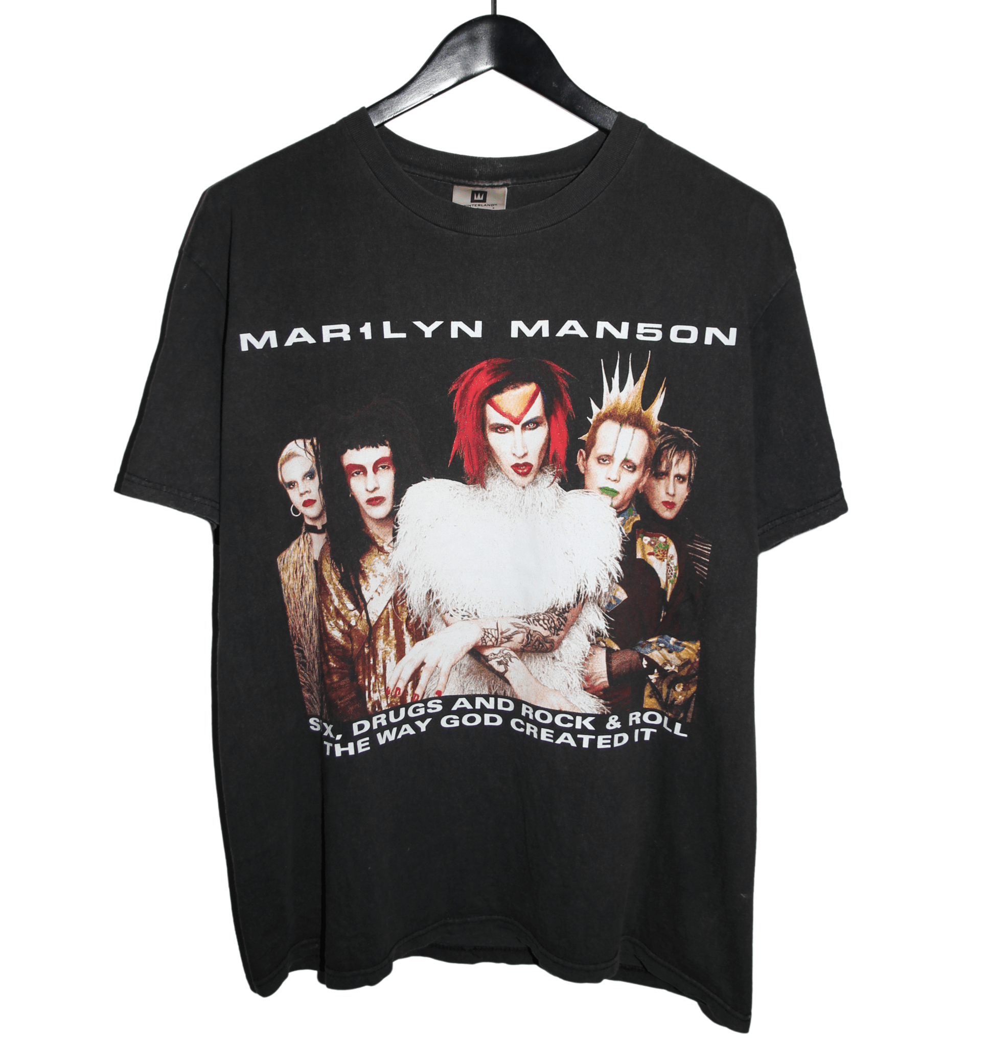 Marilyn Manson 1999 Rock is Dead Tour Shirt - Faded AU