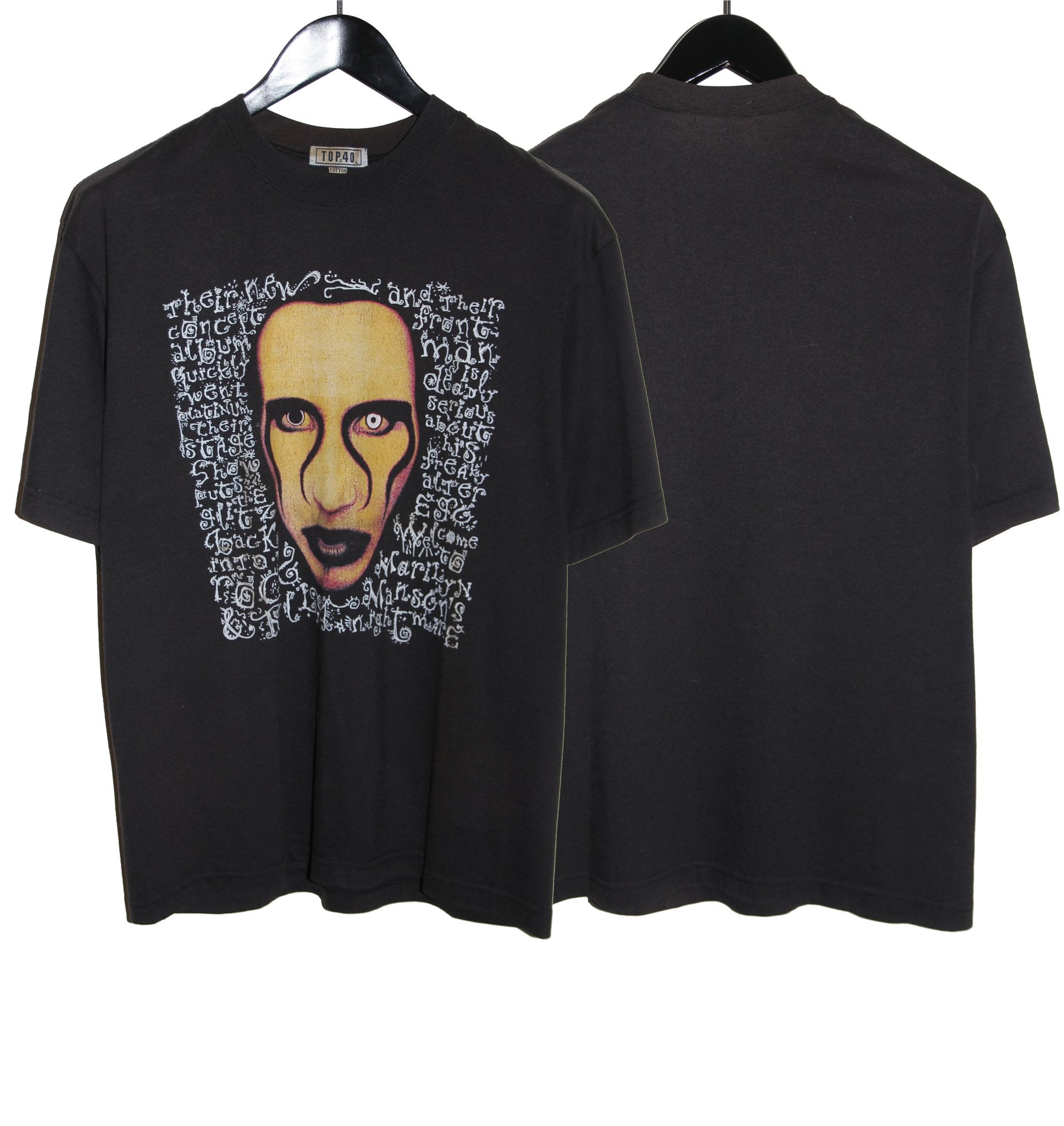 Marilyn Manson 90's Bootleg Shirt - Faded AU
