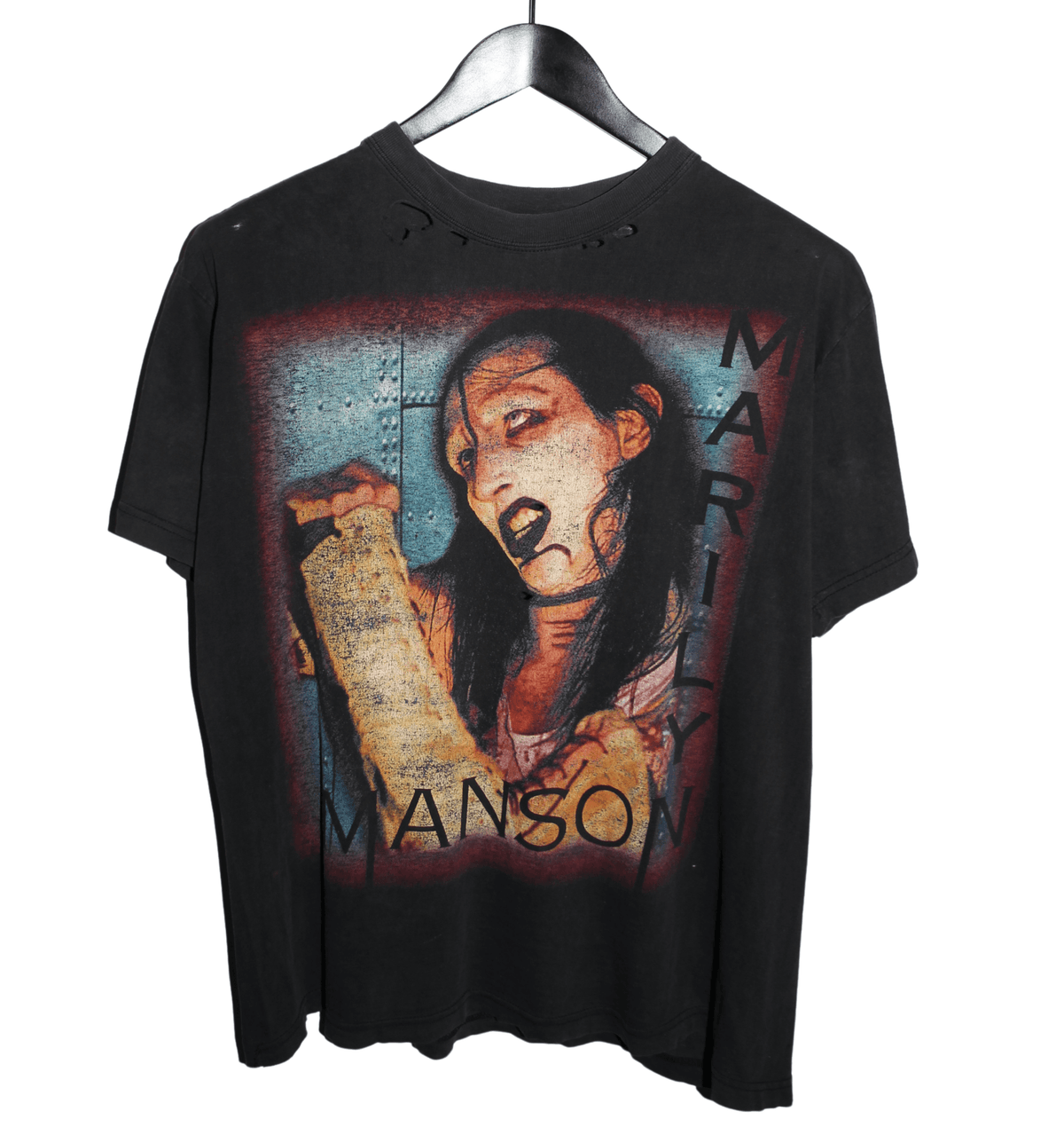 Marilyn Manson 90's European Shirt - Faded AU