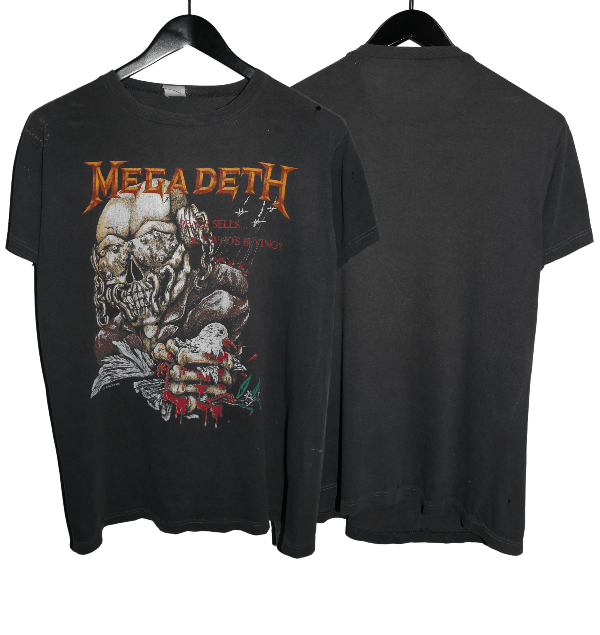 Megadeth 1987 Wake Up Dead Tour Shirt - Faded AU