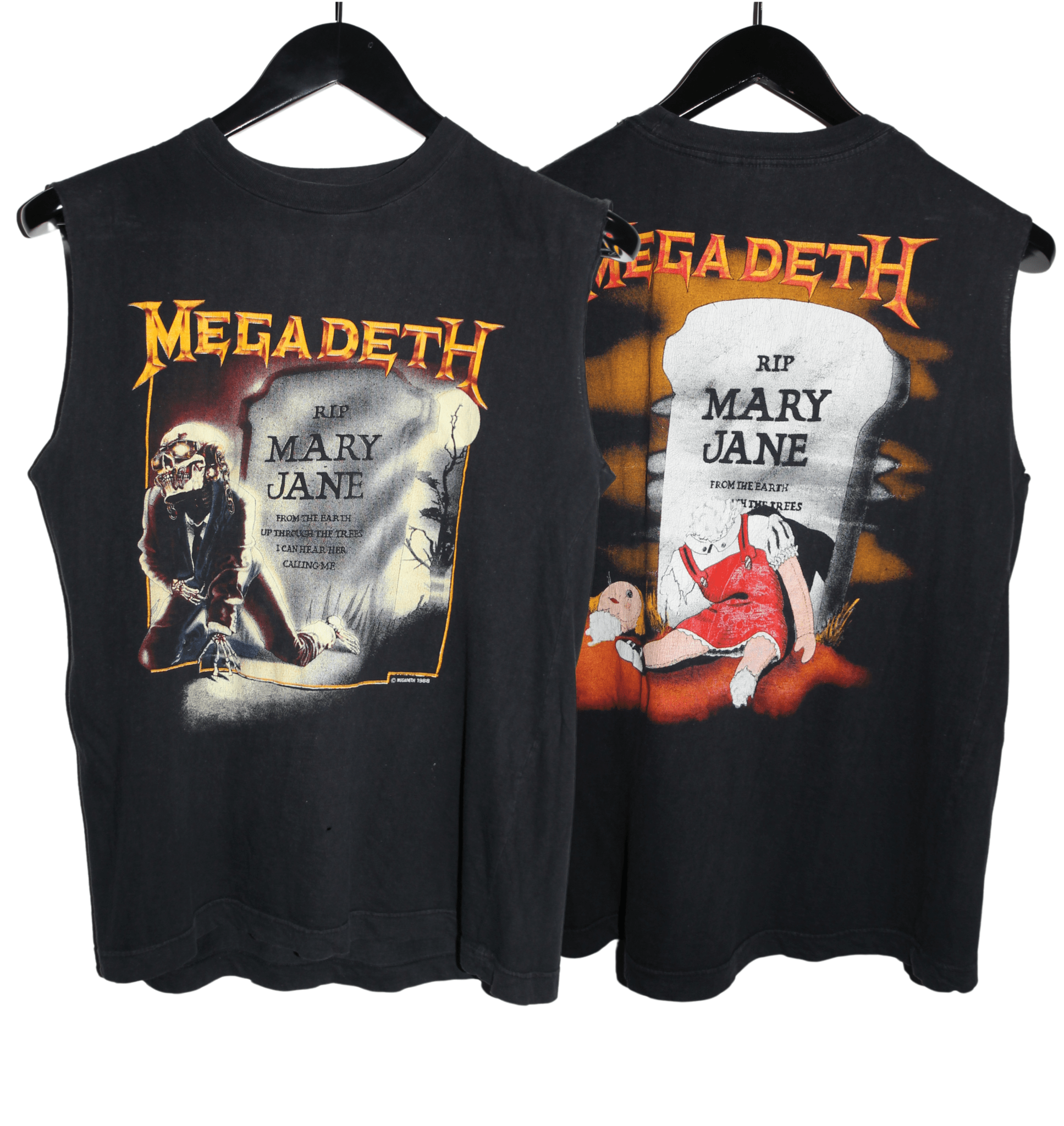 Megadeth 1988 RIP Mary Jane Sleeveless Shirt - Faded AU