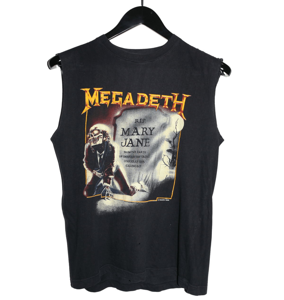 Megadeth 1988 RIP Mary Jane Sleeveless Shirt - Faded AU