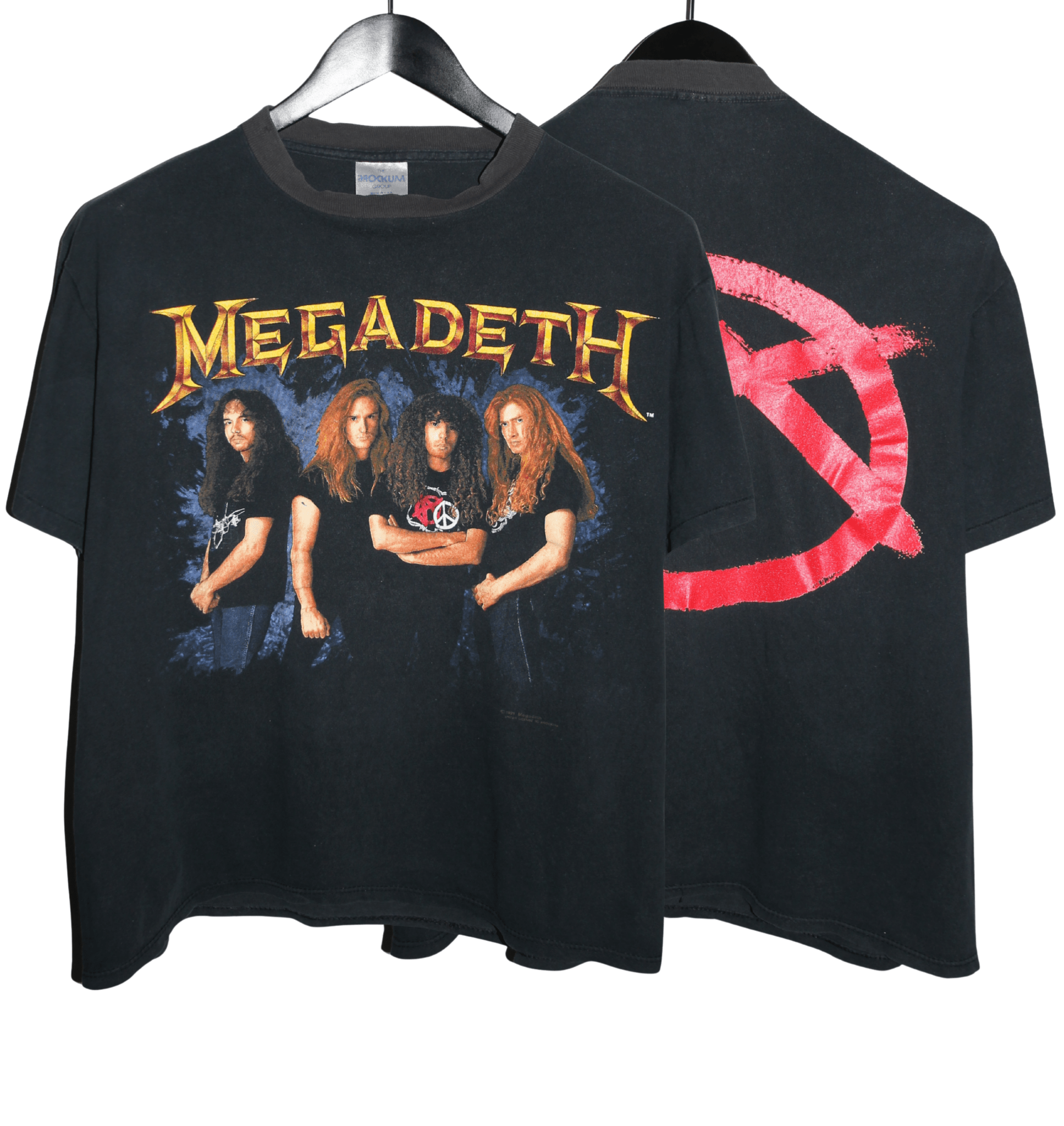 Megadeth 1991 Anarchy Shirt - Faded AU